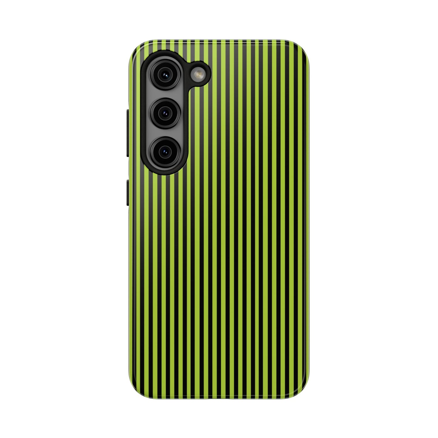 Stripe Green / Black Phone Case