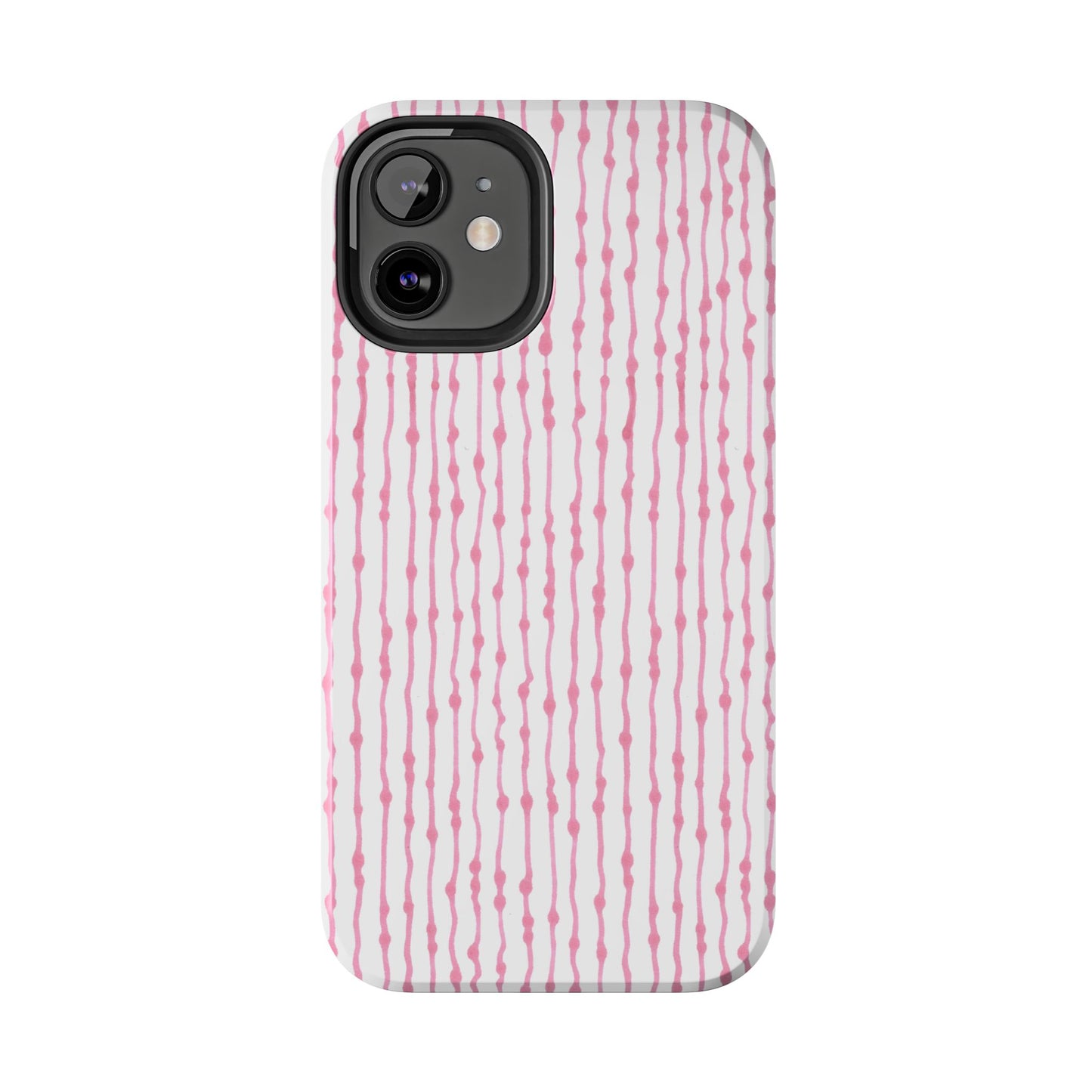 Faux Seersucker White / Pink Phone Case