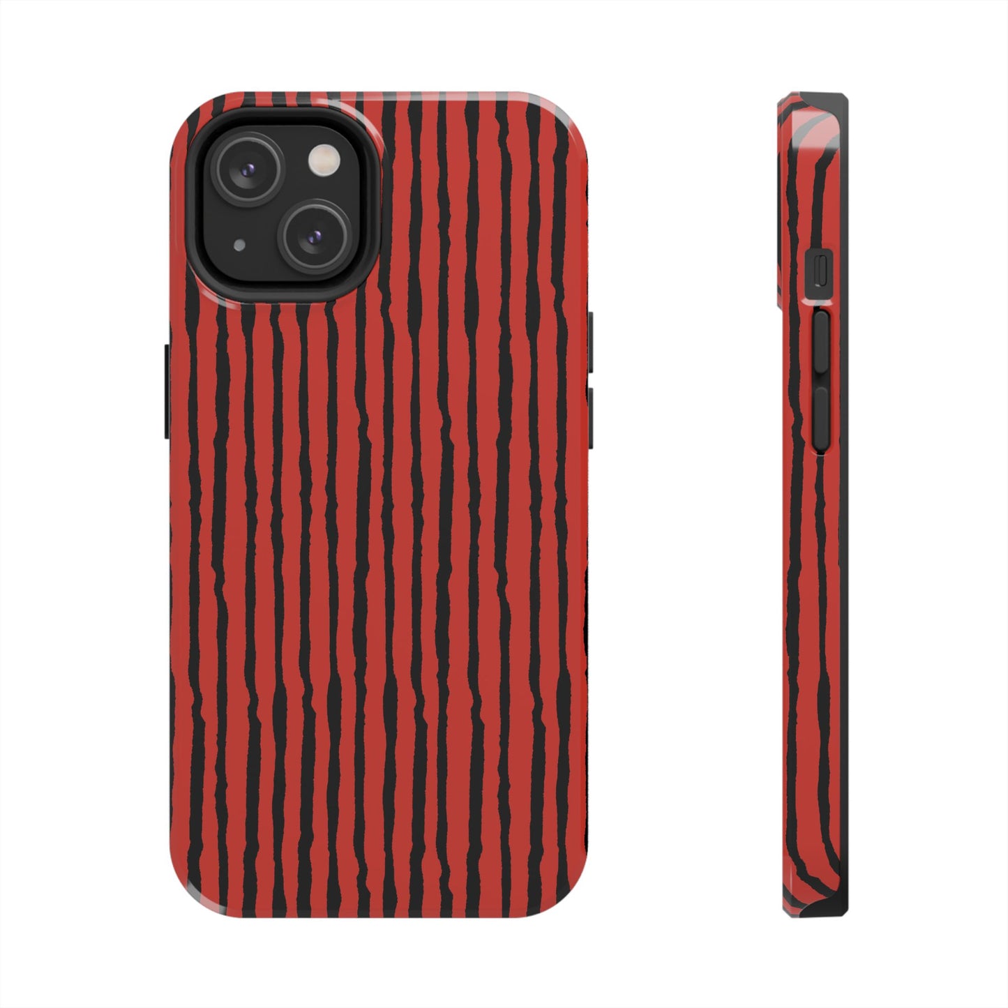 Sorta Stripe Red / Black Phone Case