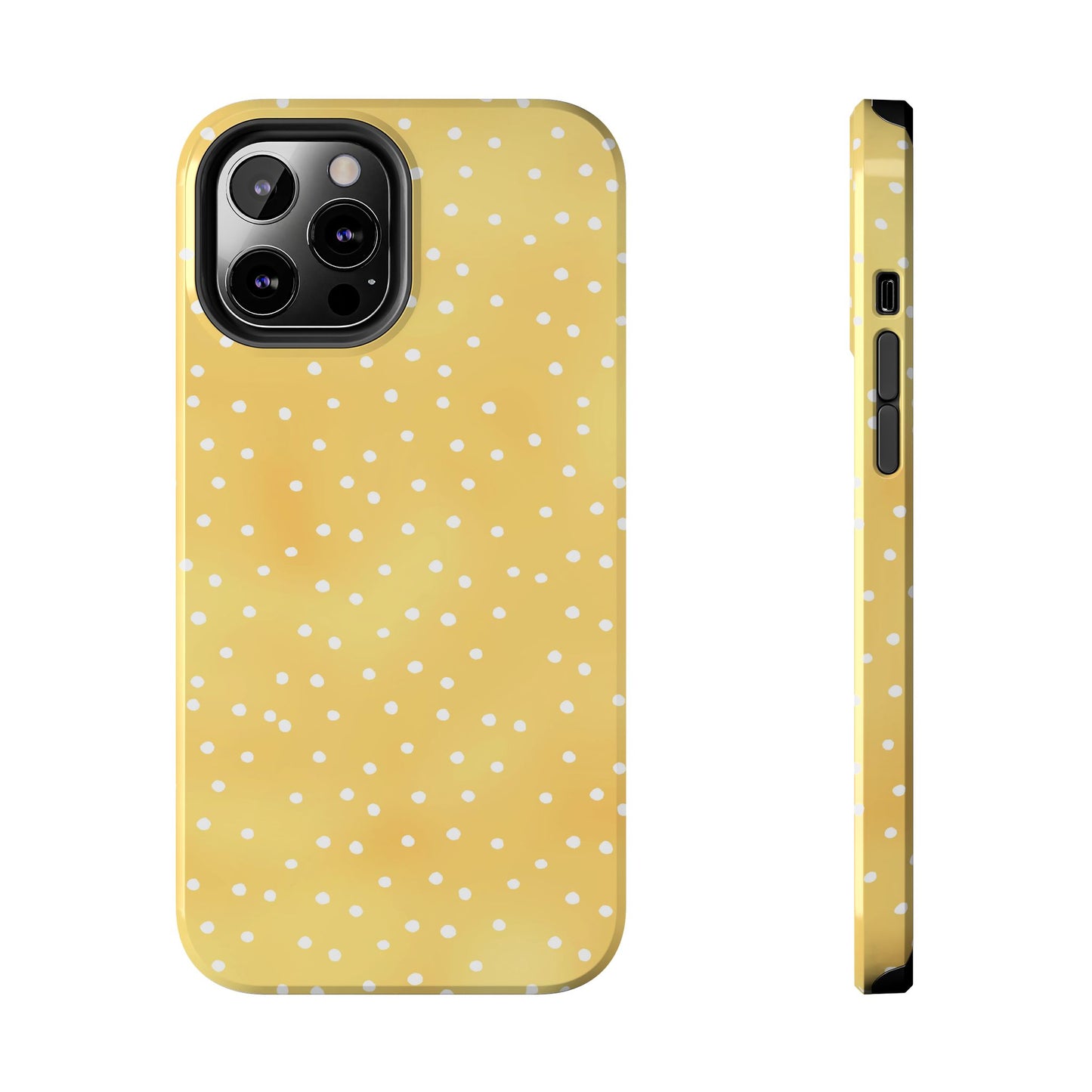 Dinky Dots Yellow / White Phone Case