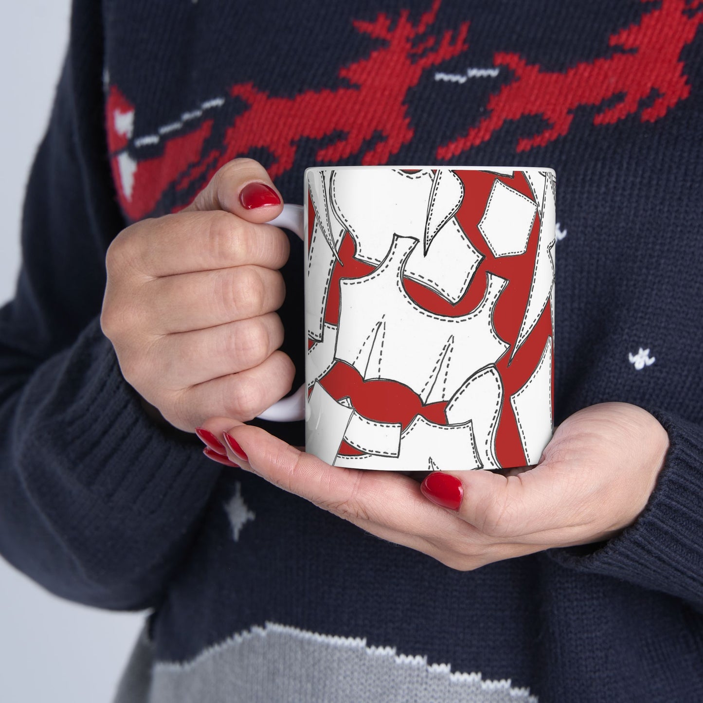 Pattern Pieces Red Cup