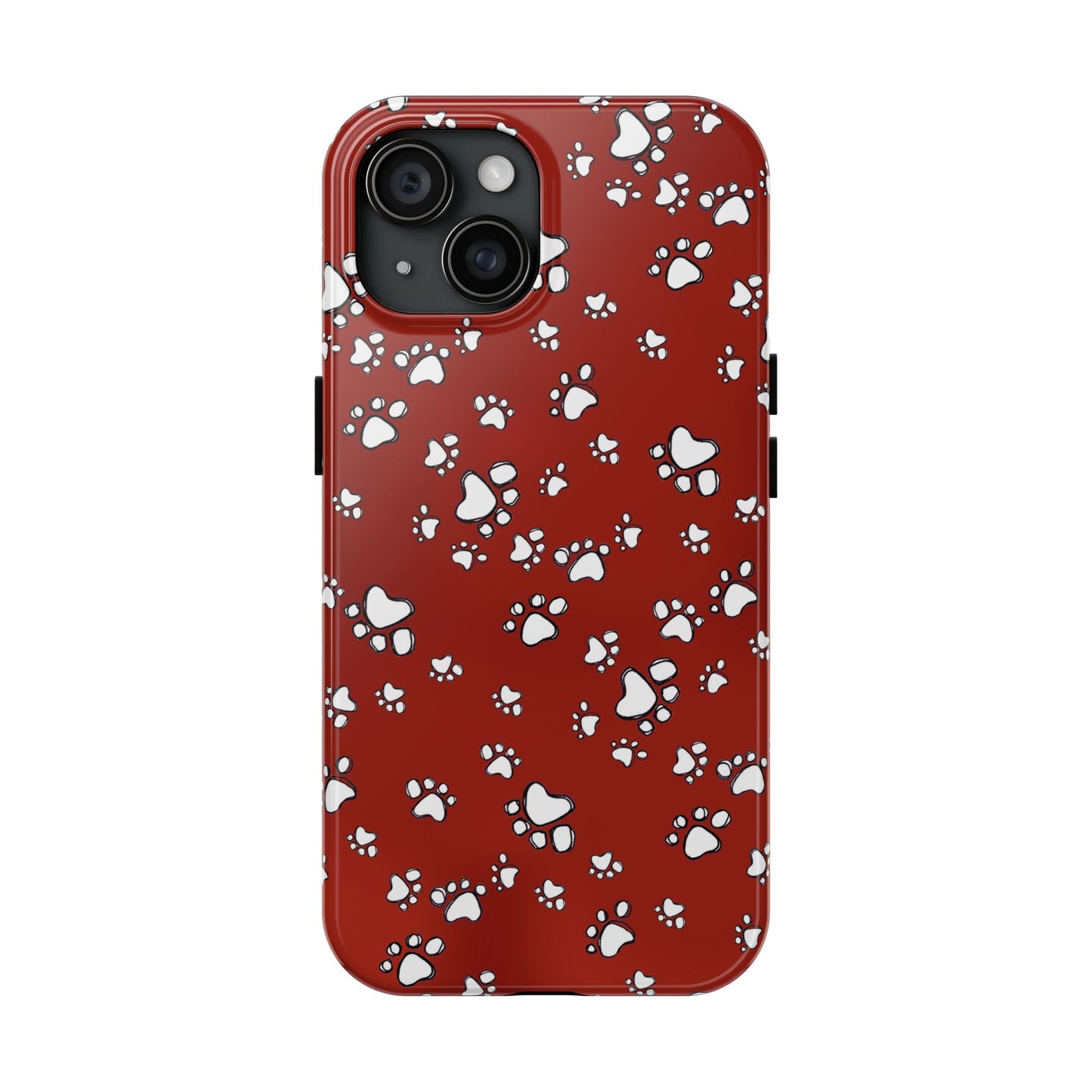 Paw Flakes Red Phone Case