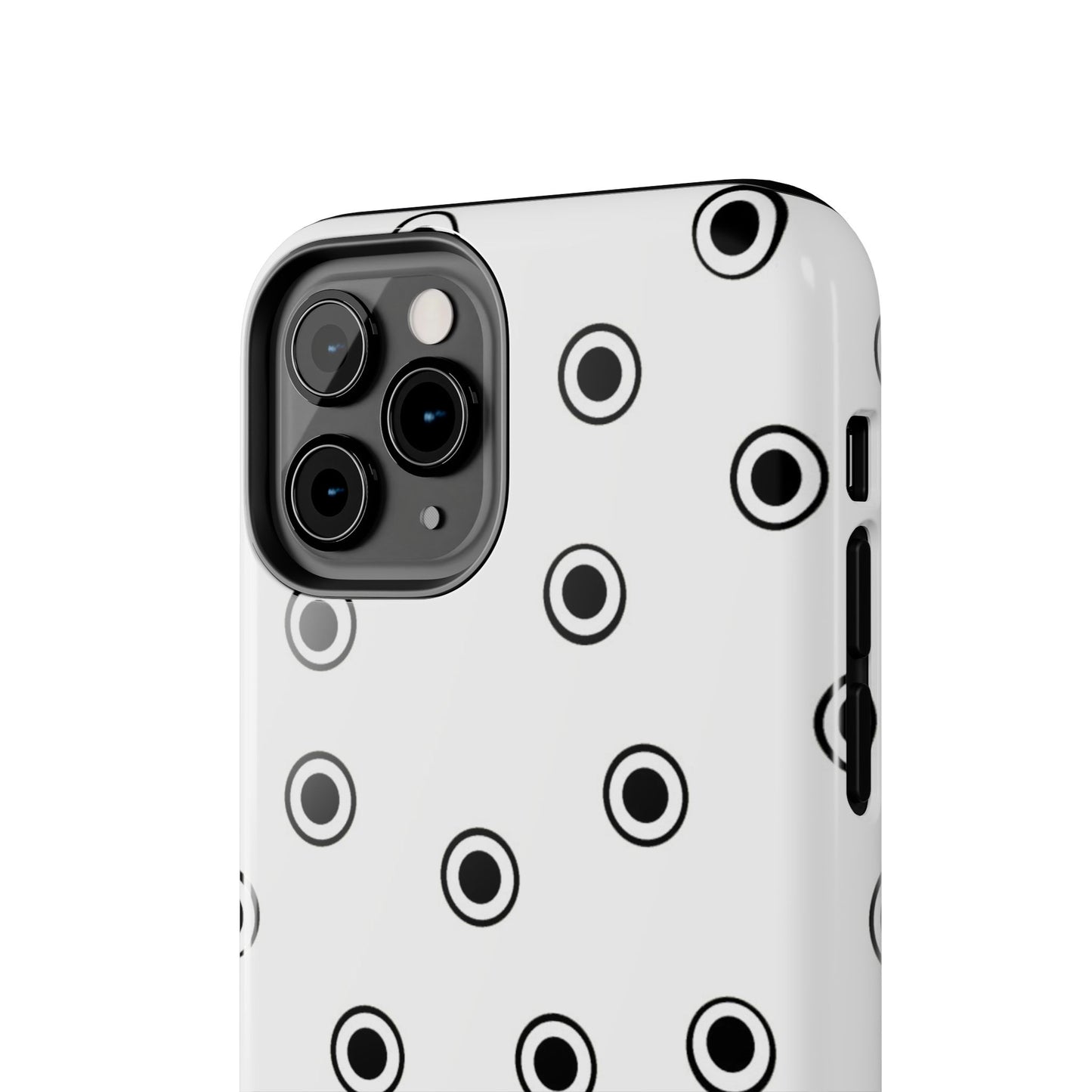 CD Dots White / Black Phone Case