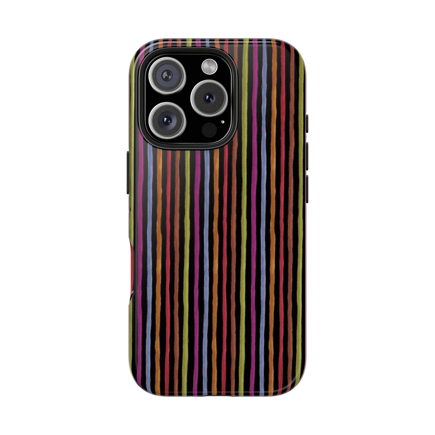 Stripe Black Phone Case
