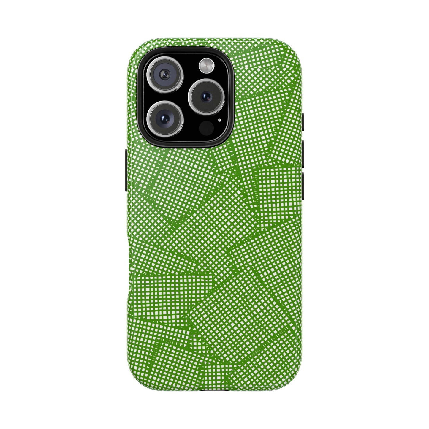 Check Patch Large Green Phone Case