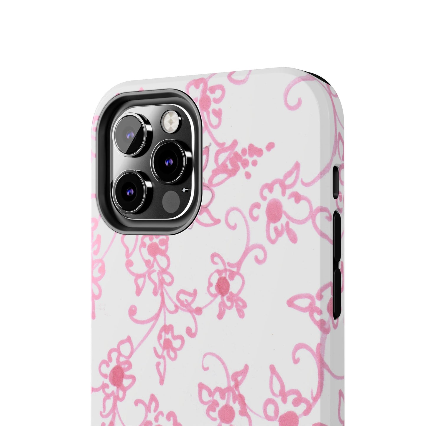 Juliette Ladies White / Pink Flowers Phone Case