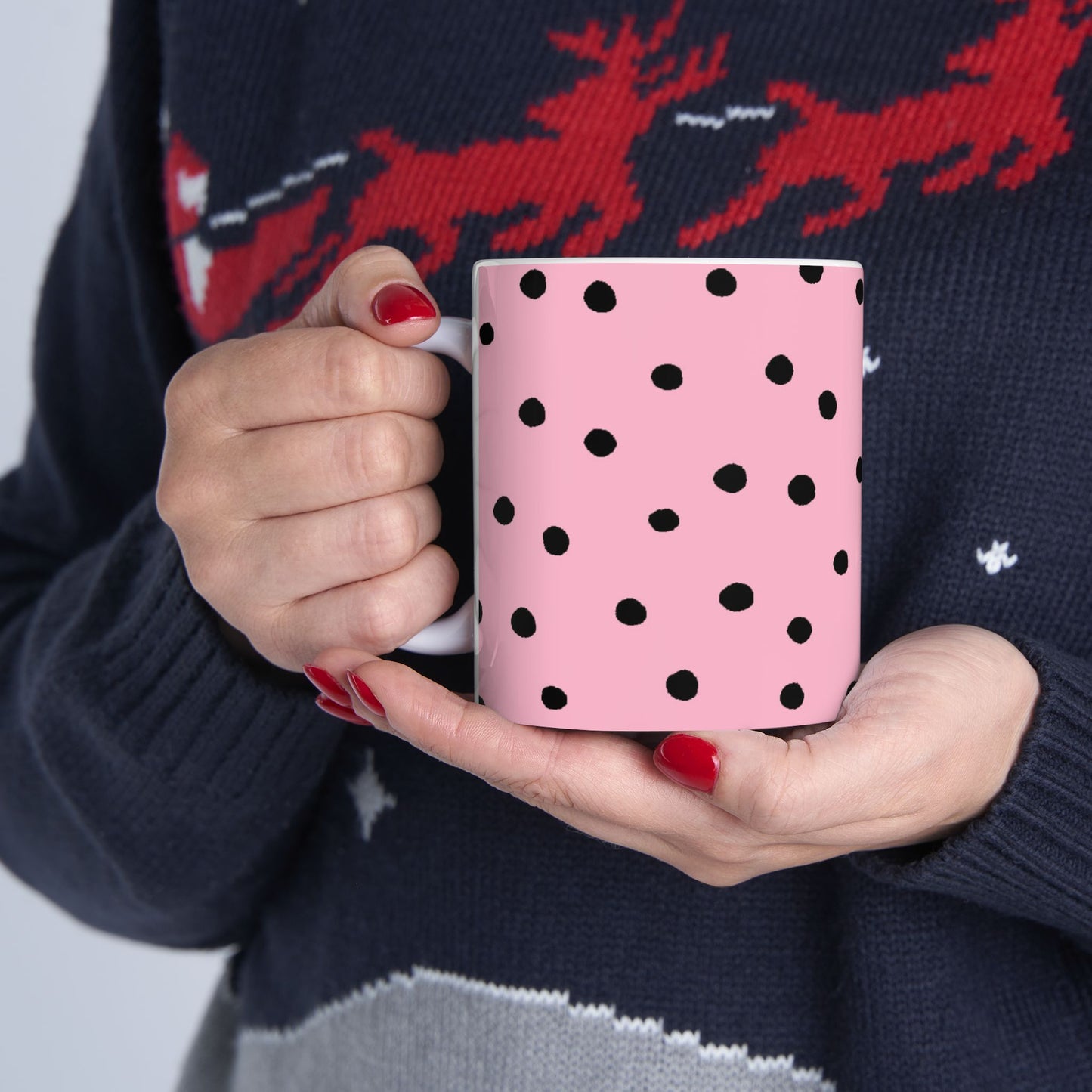 Dinky Dots Pink / Black Cup