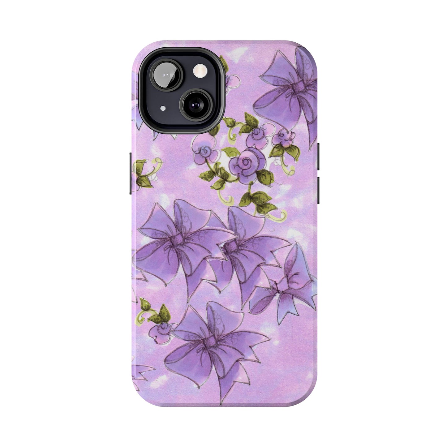 Bows & Flowers Purple Phone Case
