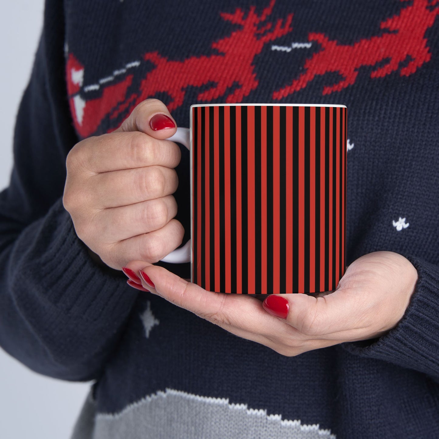 Stripe Red / Black Cup
