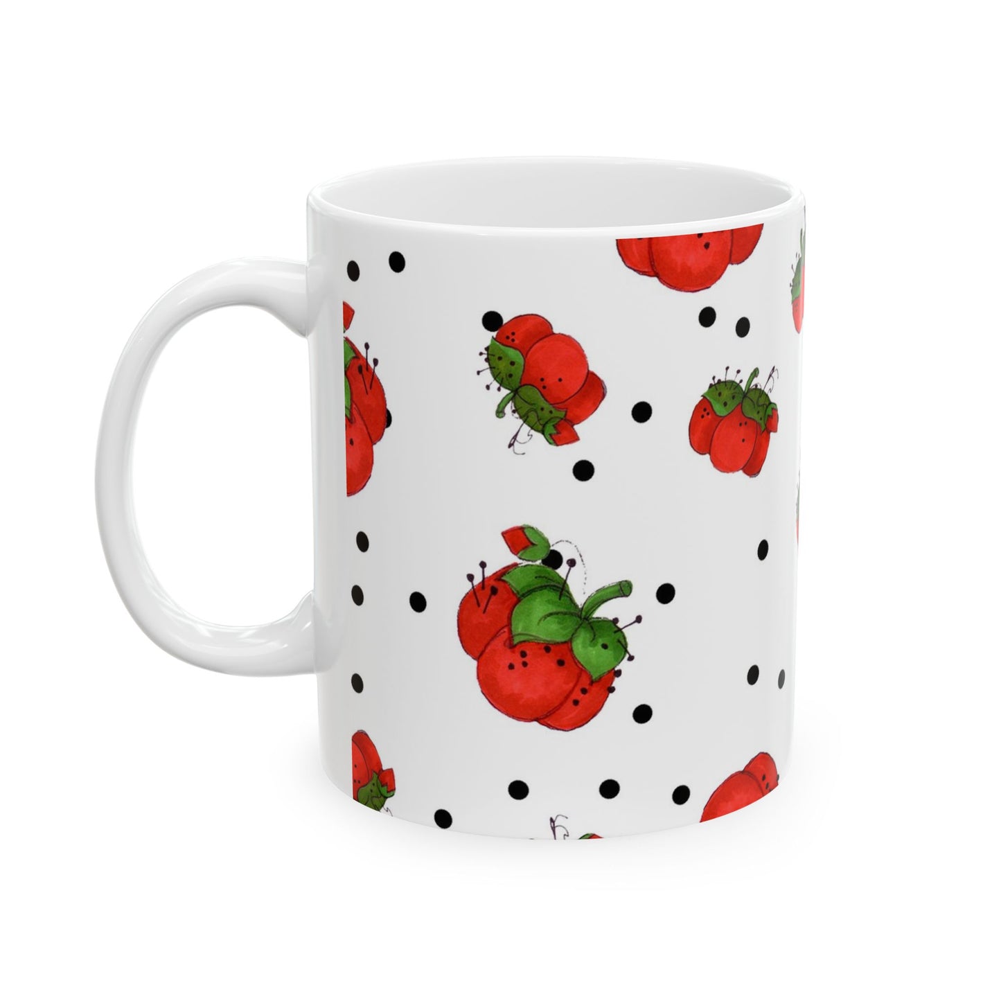 Pin Dots White Cup