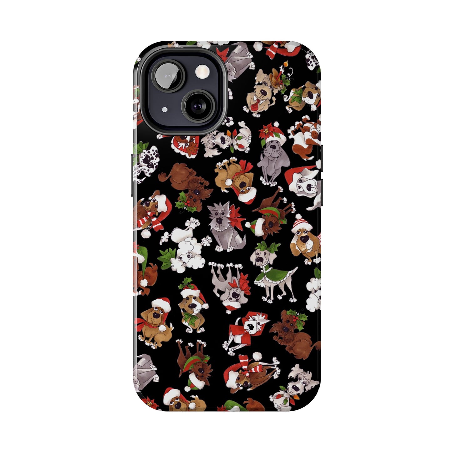 Doggie Toss Black Phone Case