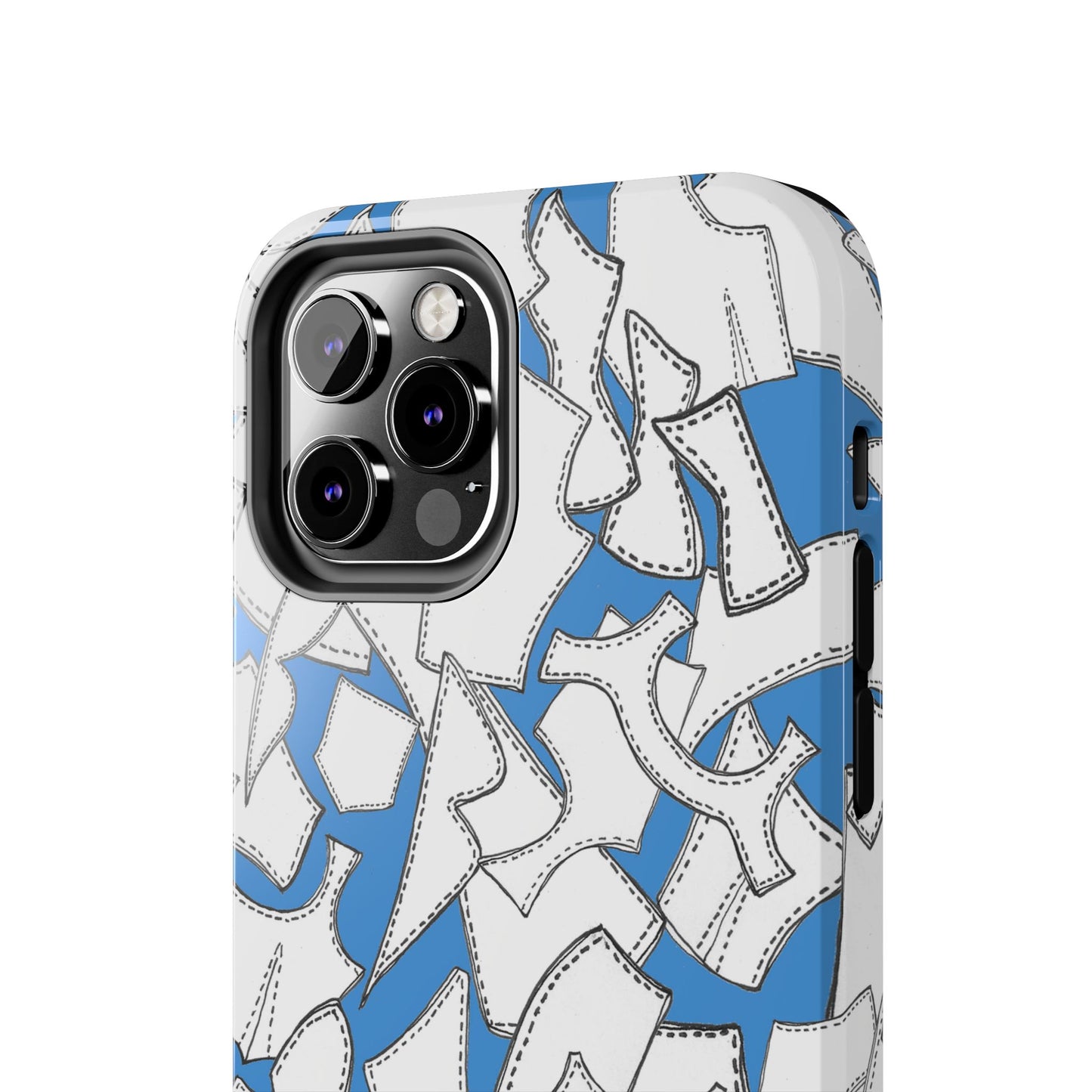 Pattern Pieces Turquoise Phone Case