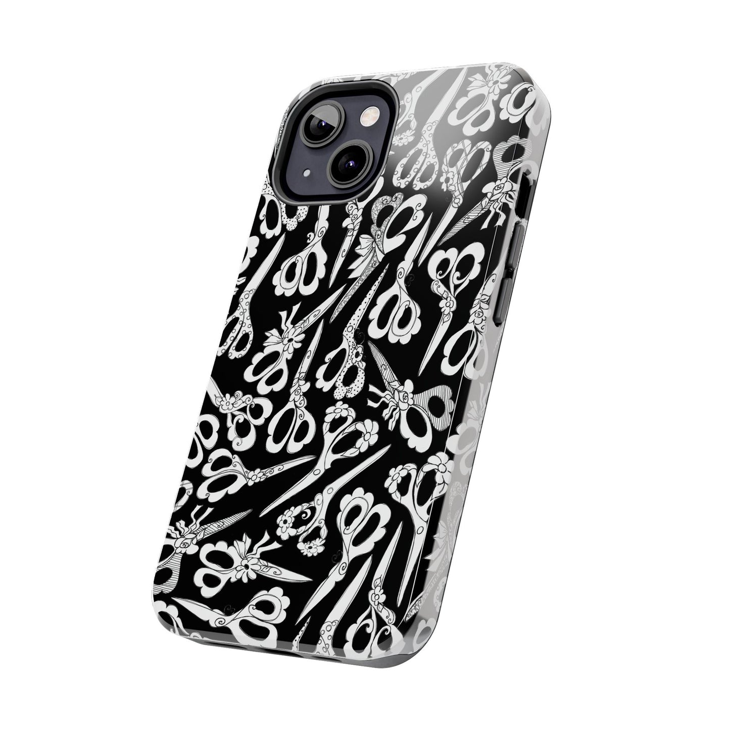 Scissor Blizzard Black Phone Case