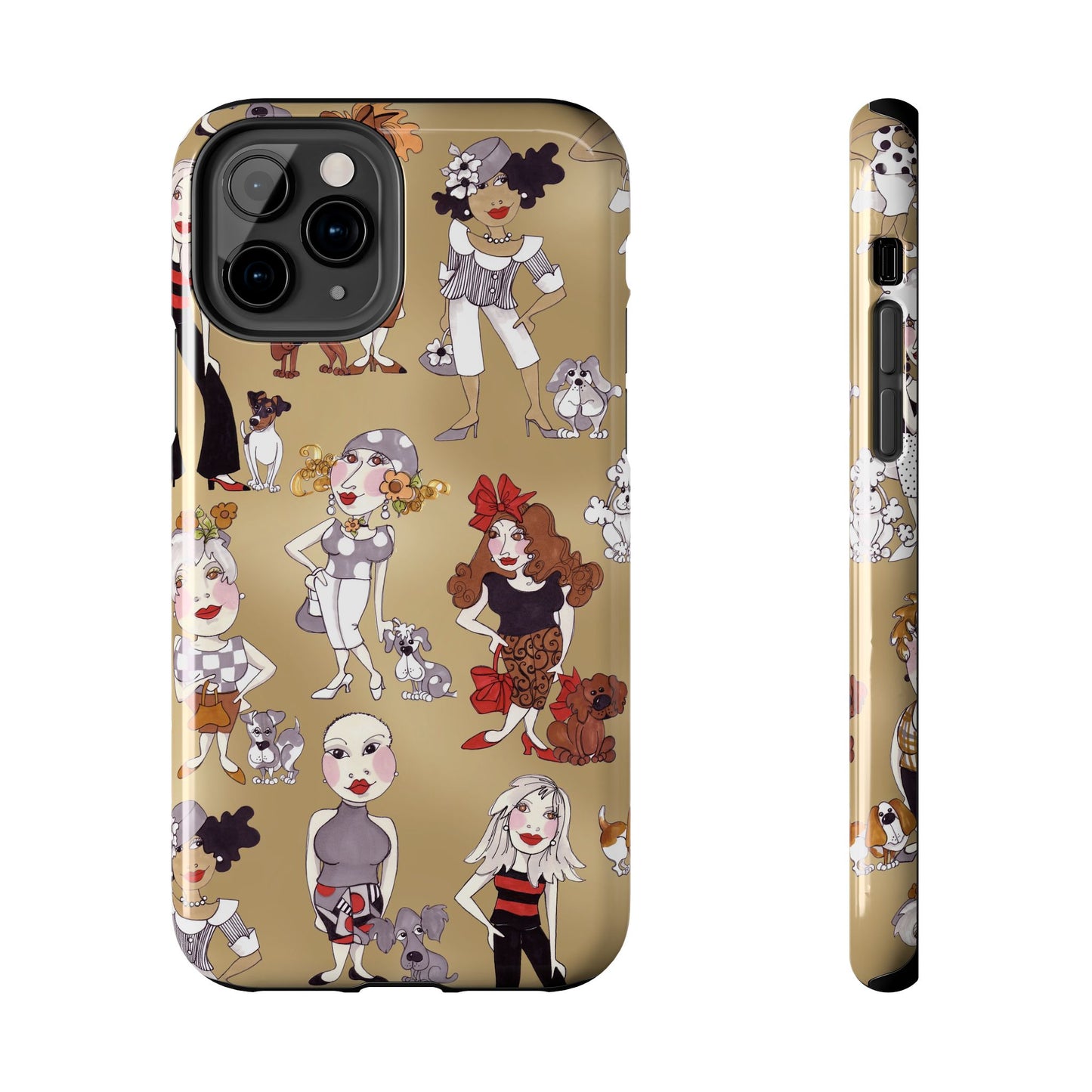 Dog Ladies Tan Phone Case