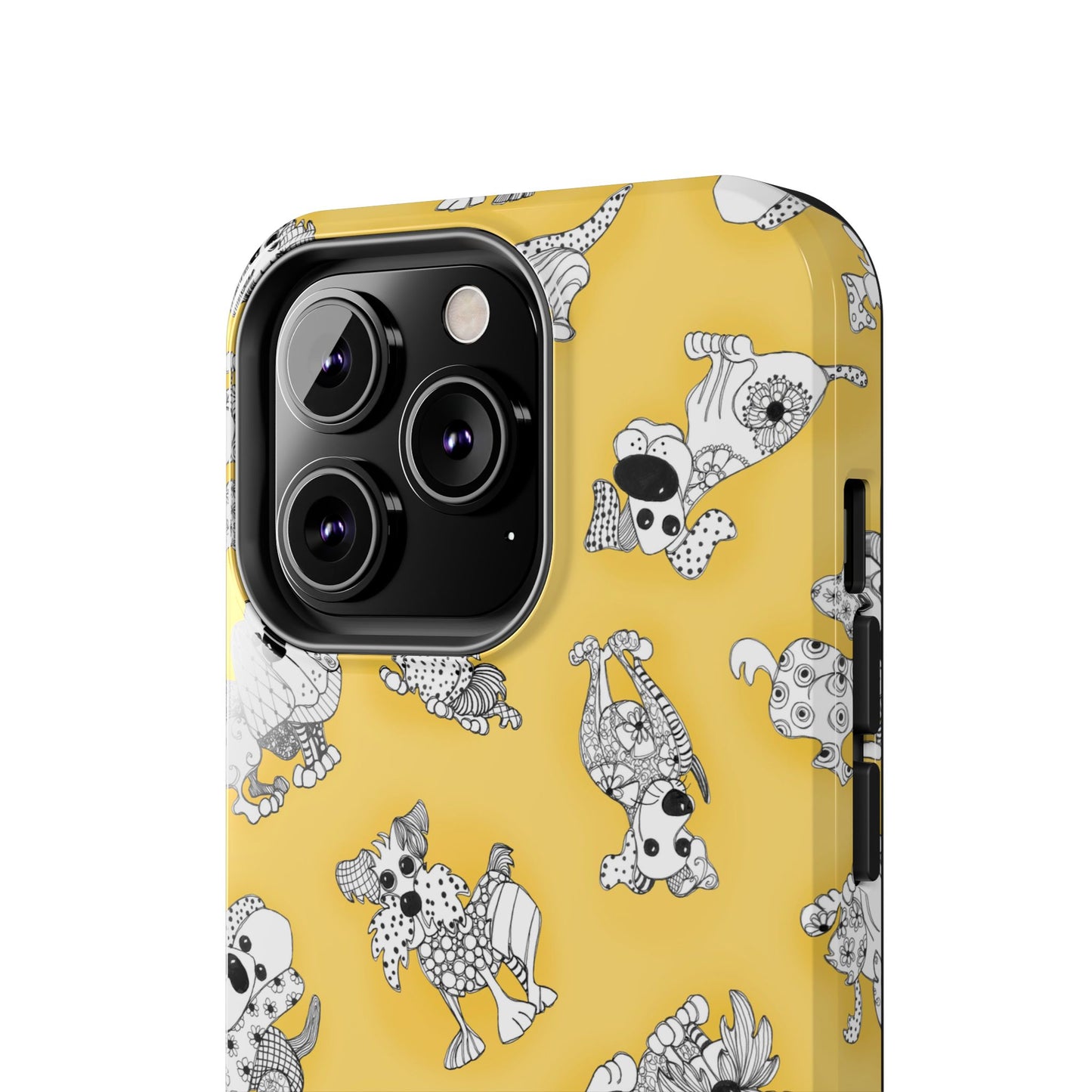 Doodle Dogs Yellow Phone Case