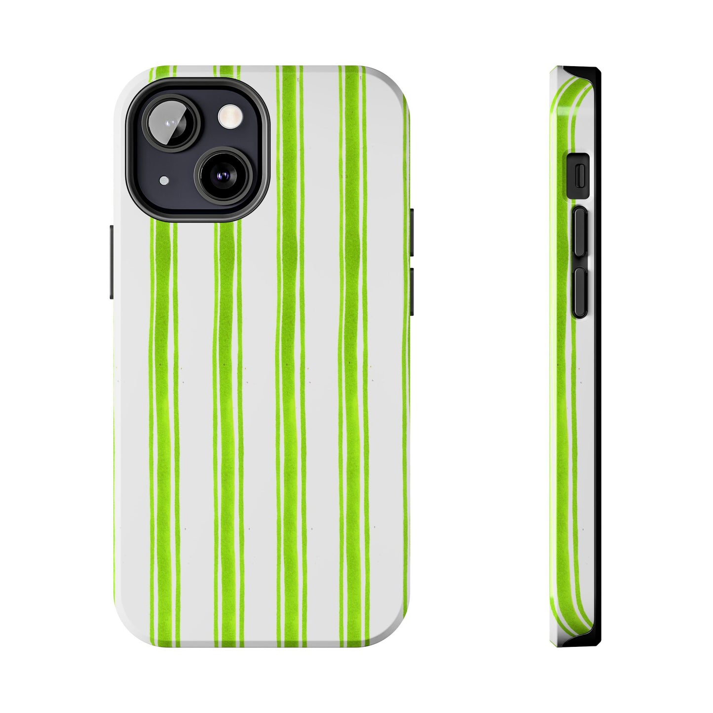 Awning Stripe Lime Phone Case