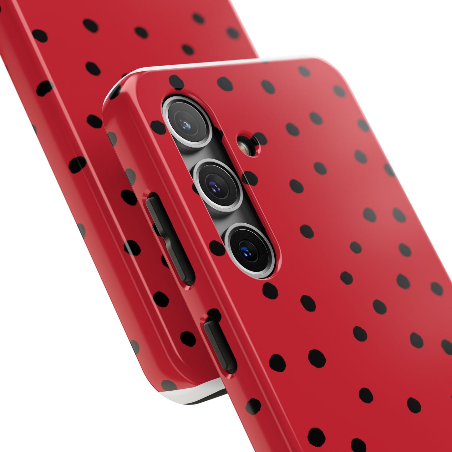 Dinky Dots Red / Black Phone Case
