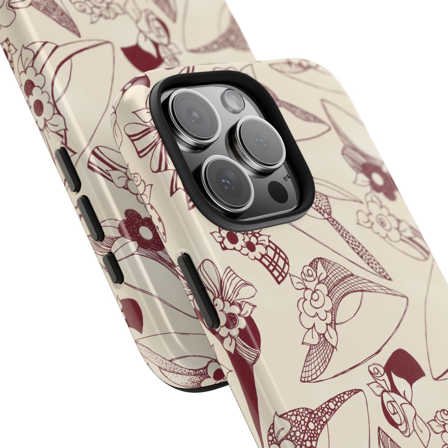 Millinery Ivory / Red Phone Case