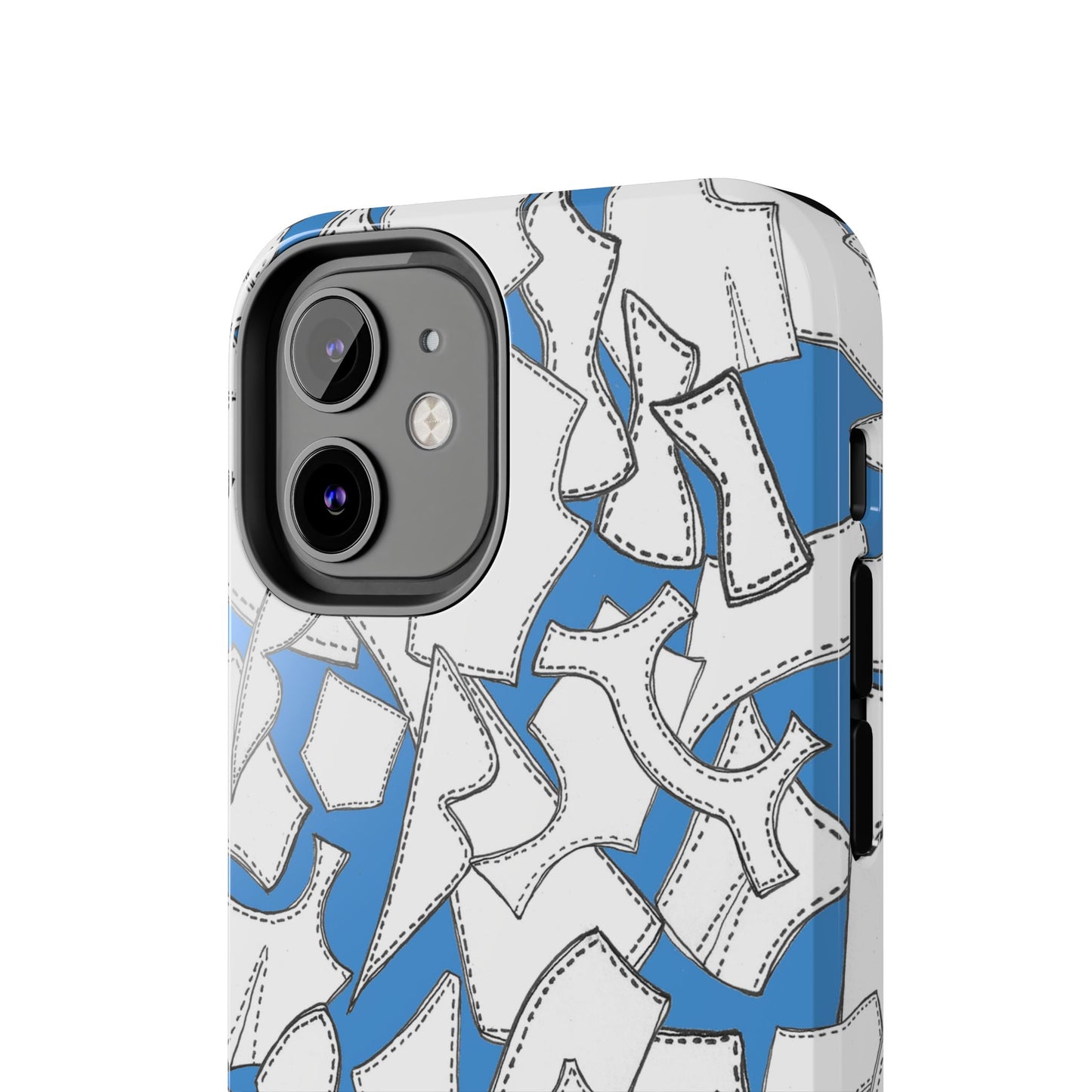 Pattern Pieces Turquoise Phone Case