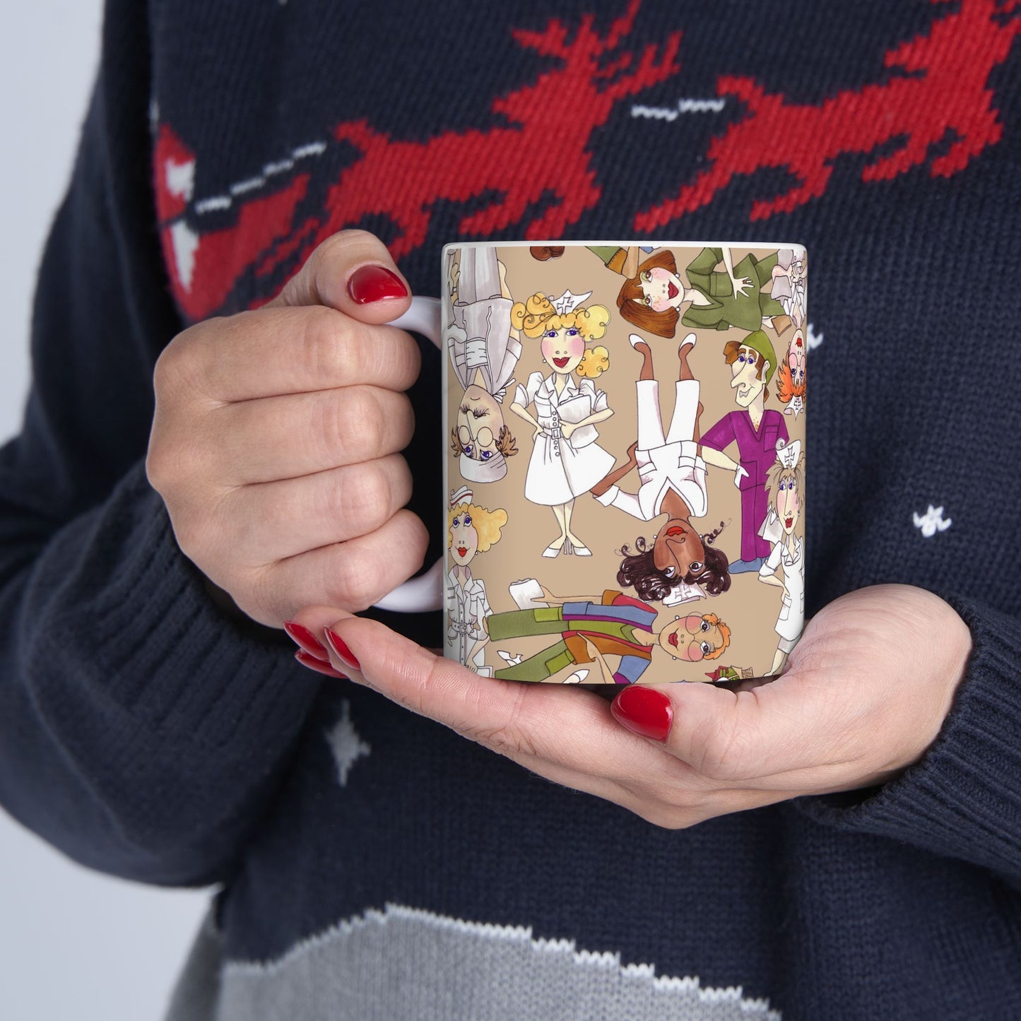 Diverse Nurse Khaki Cup