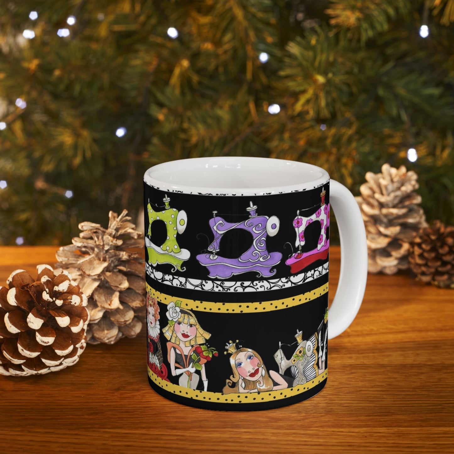 Curious Border Black Cup