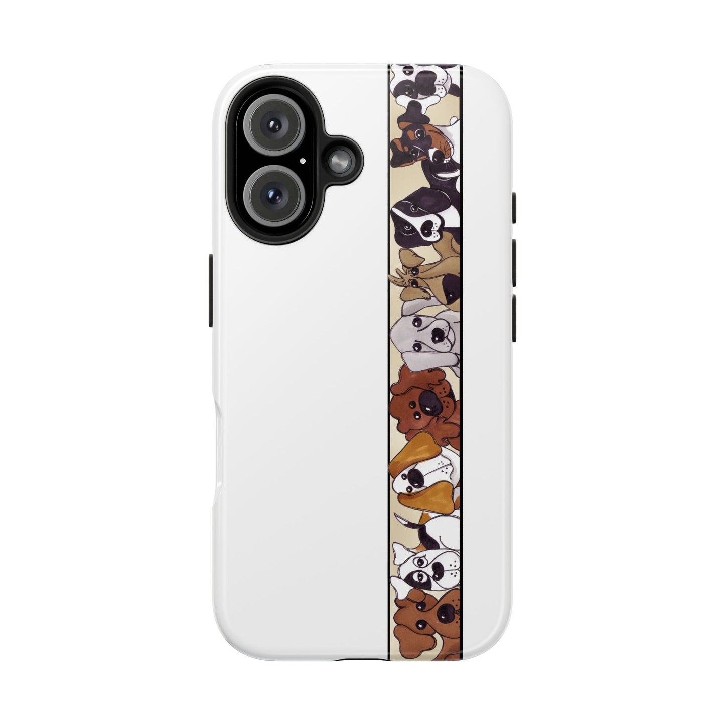 Doggie Delight Border Phone Case