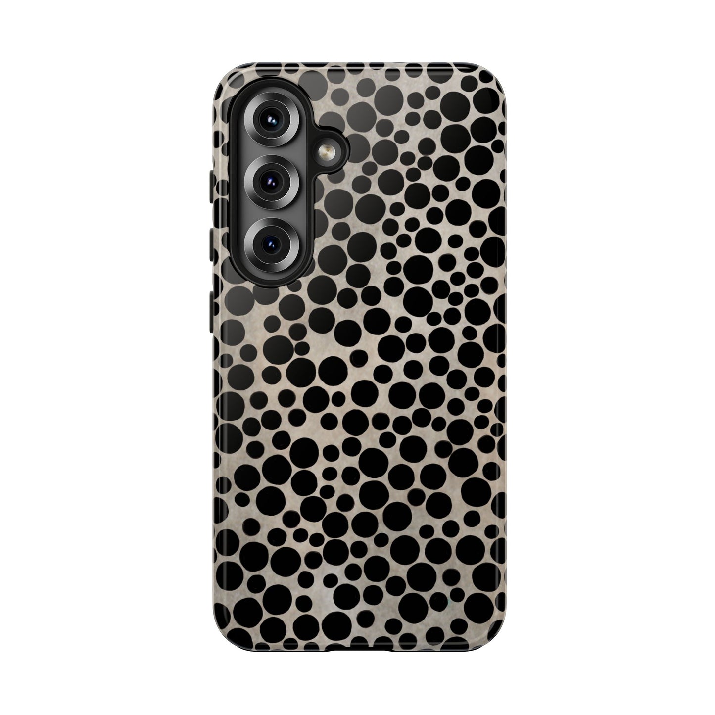 Felt Dots Silver Phone Case