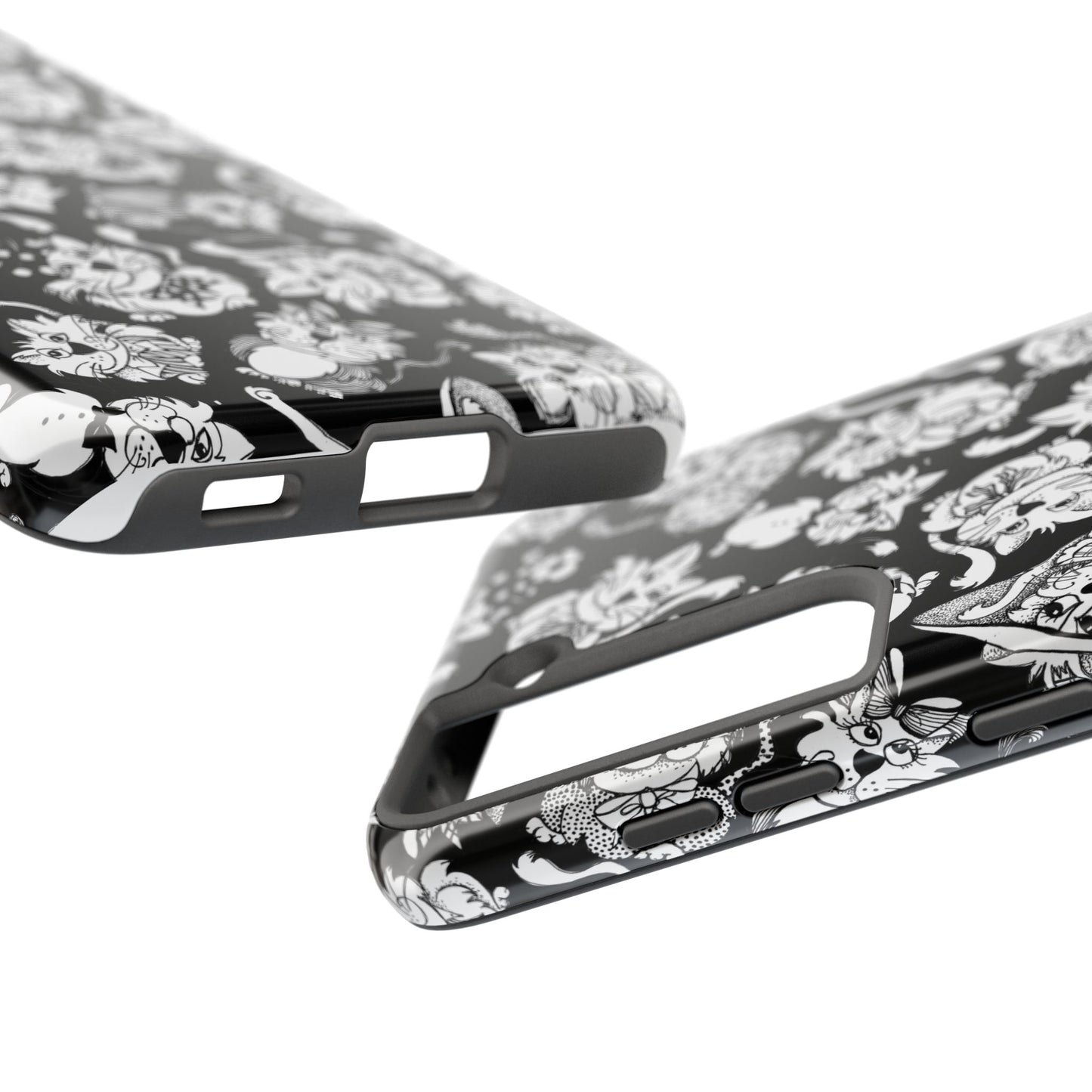 So Kitties Tossed Black Phone Case