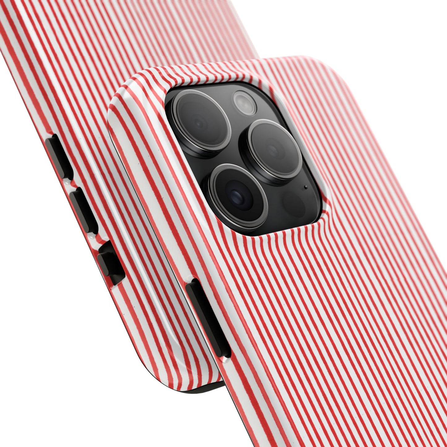 Stripe White / Red Phone Case