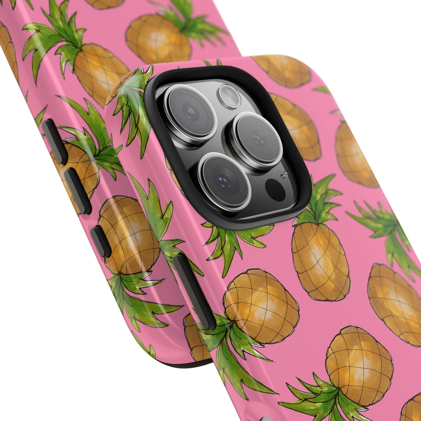 Pineapple Toss Pink Phone Case