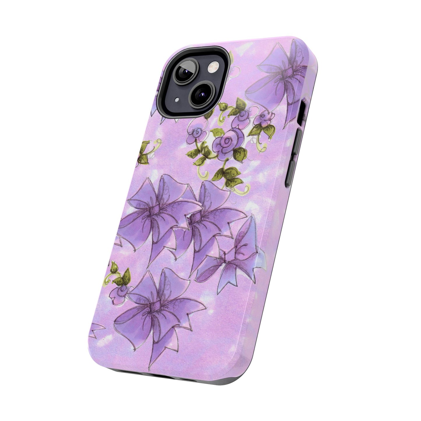 Bows & Flowers Purple Phone Case