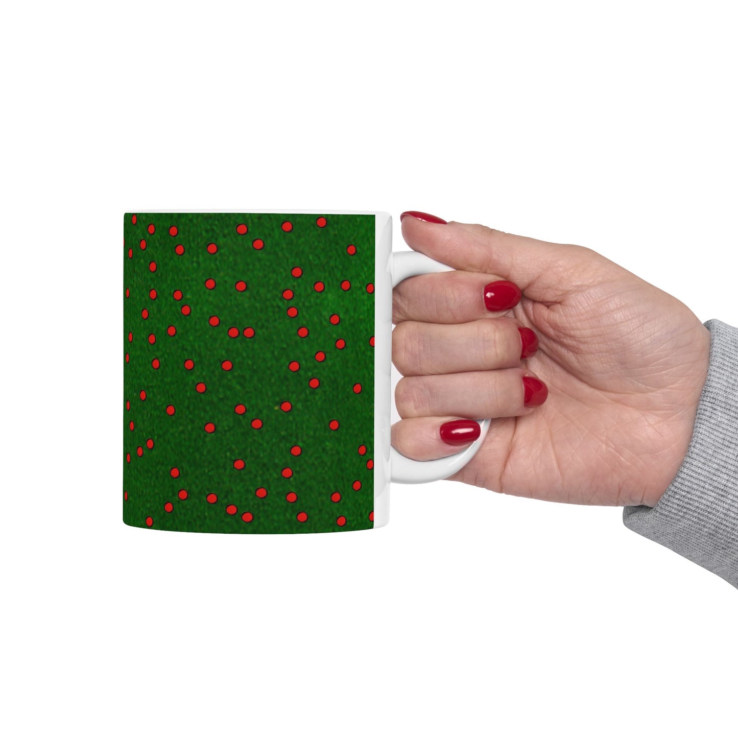 Happy Dots Green / Red Cup