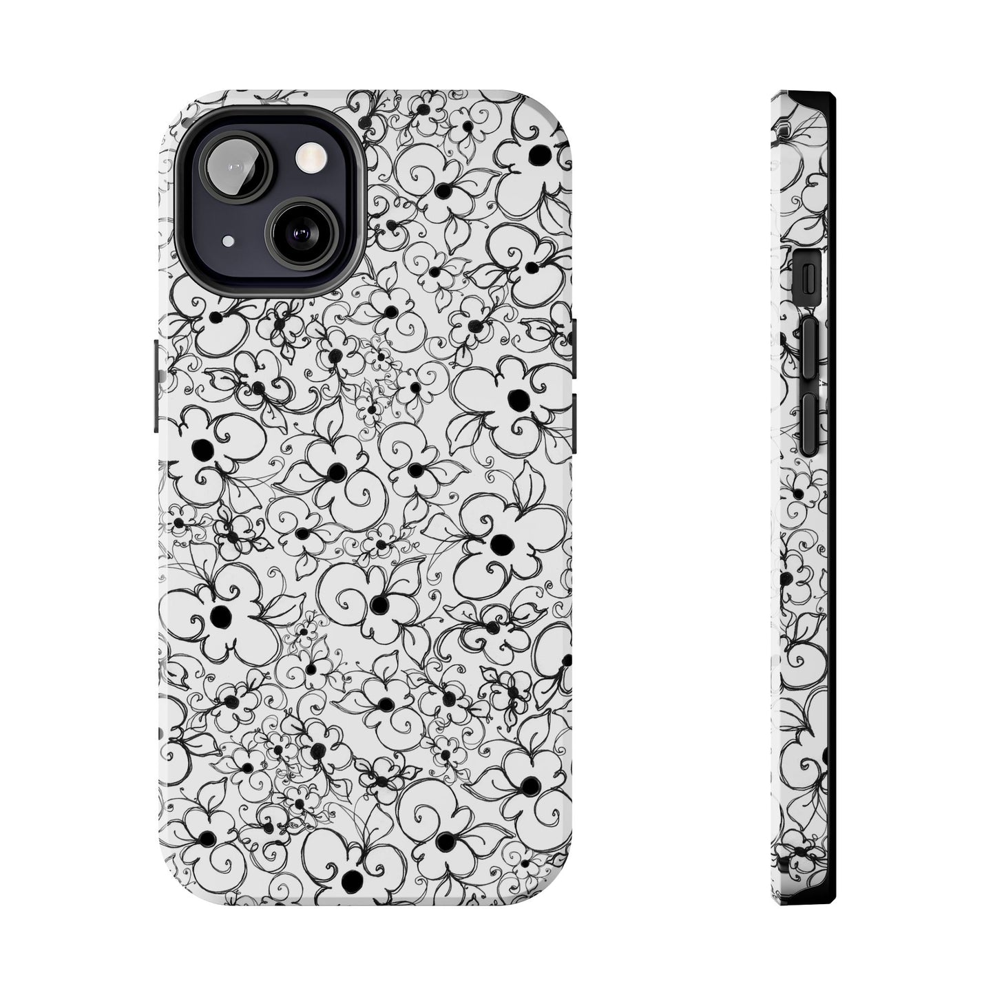 Dog Daisies White Phone Case