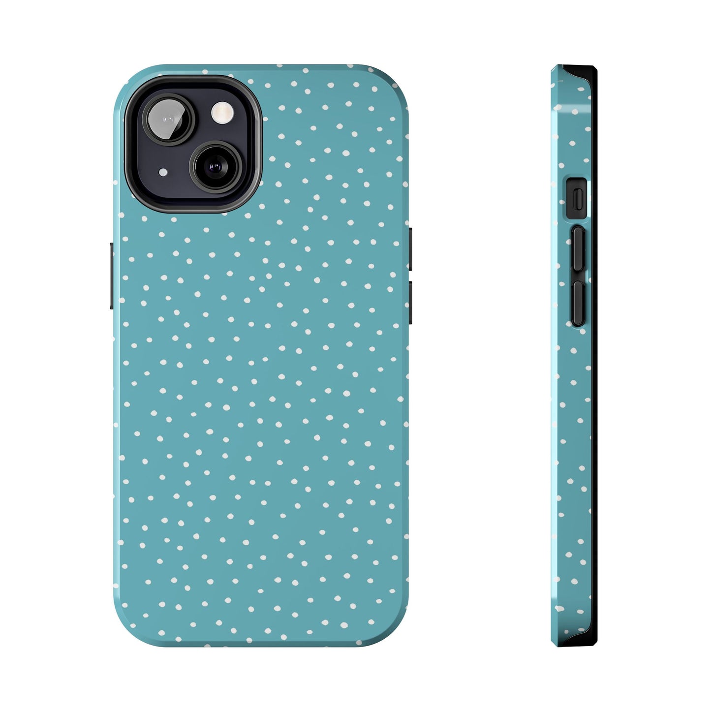 Dinky Dots Turquoise / White Phone Case