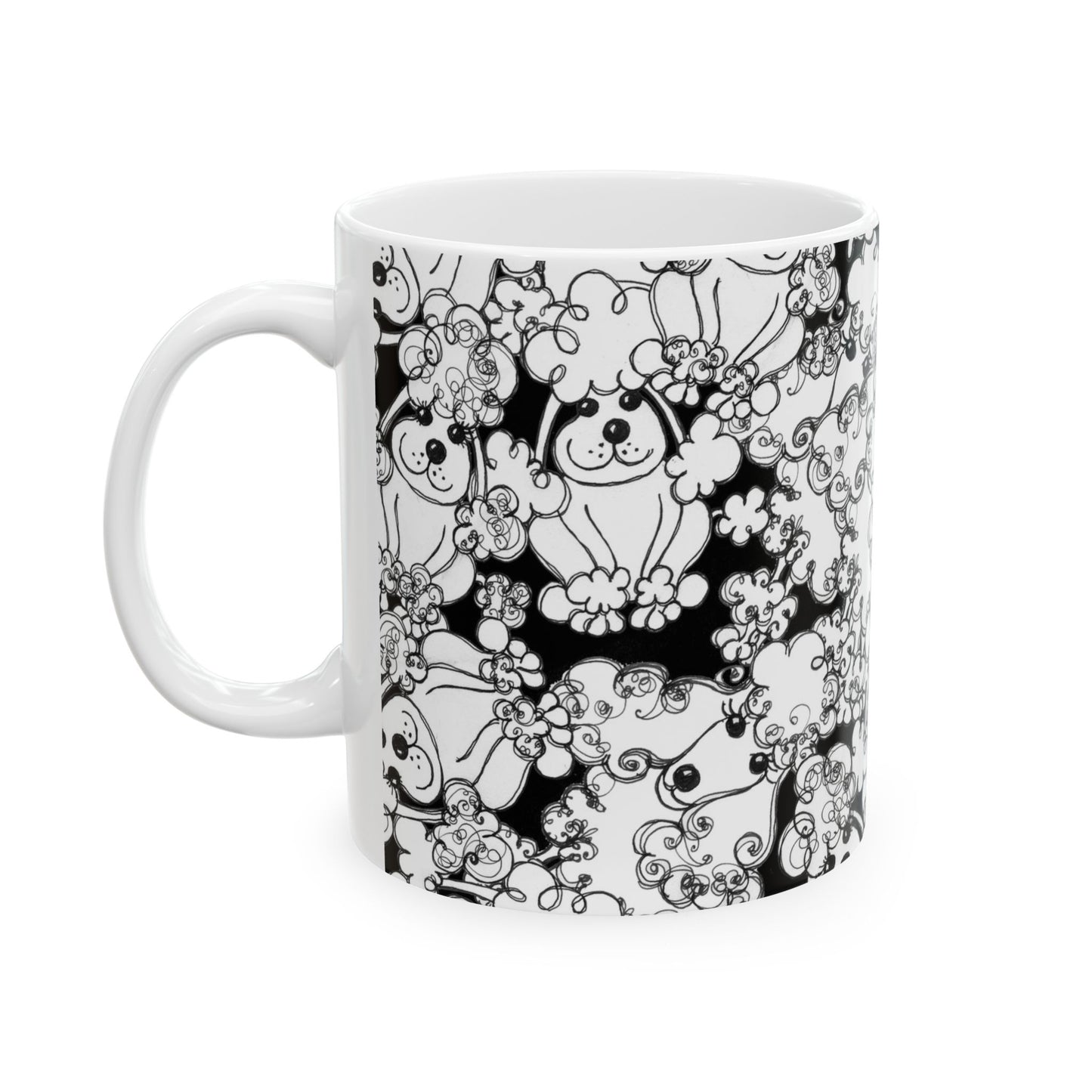 Poodle Party Black Cup