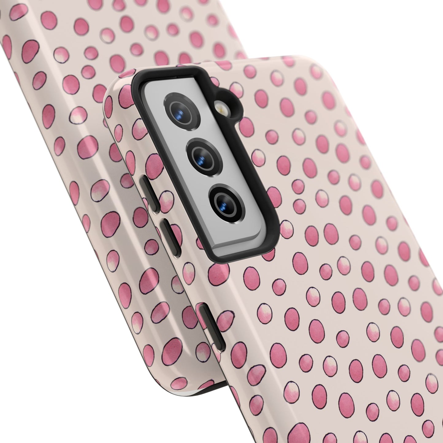 Egg Dots Vanilla / Pink Phone Case