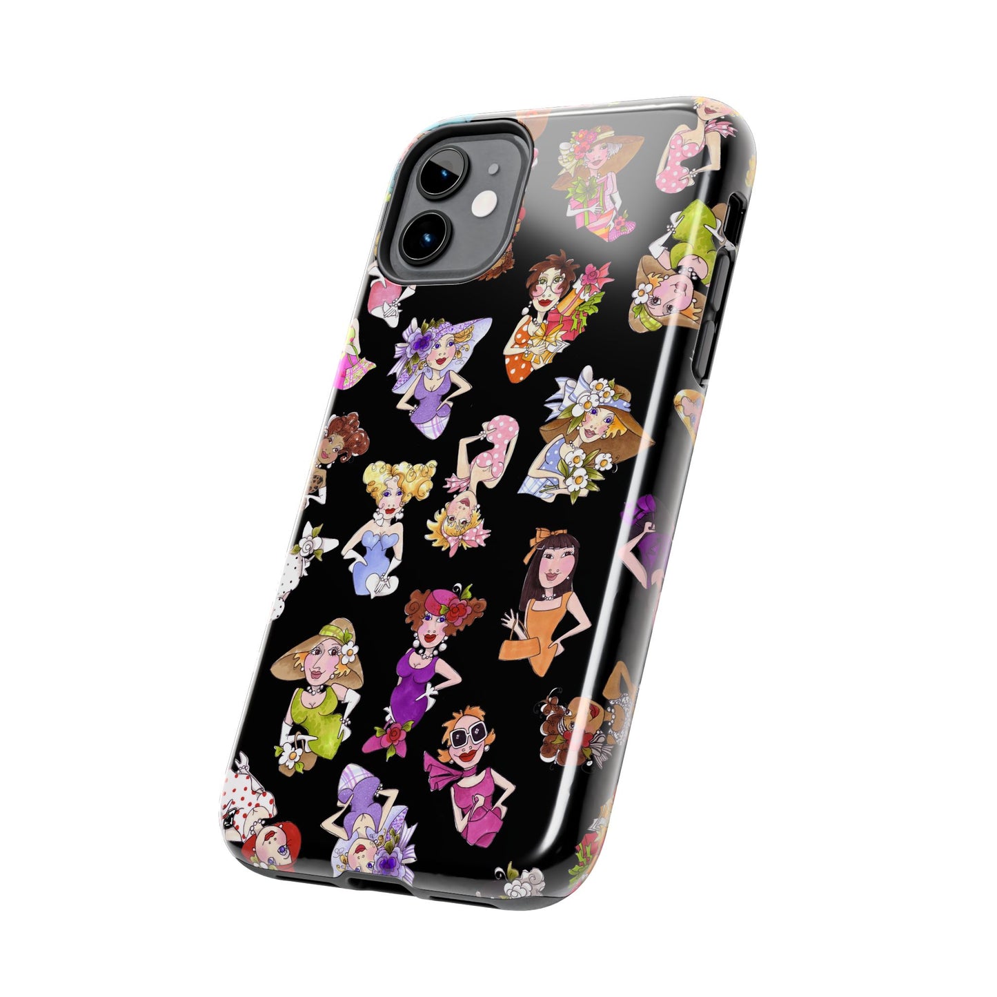 Fast Women Tossed Black Phone Case