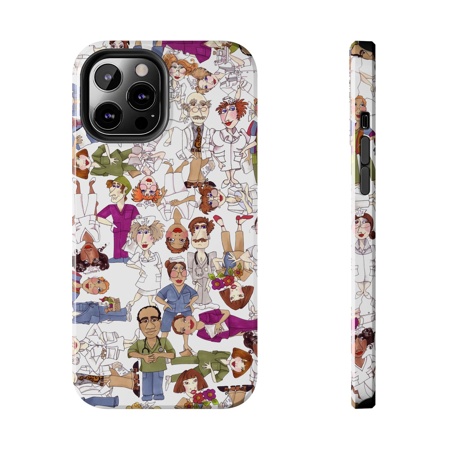 Diverse Nurse White Phone Case