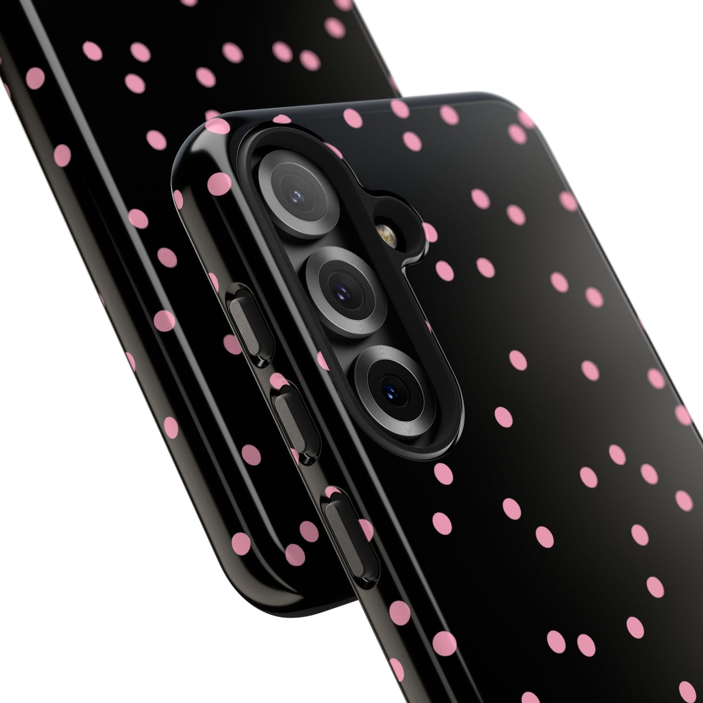 Space Dots Black / Pink Phone Case