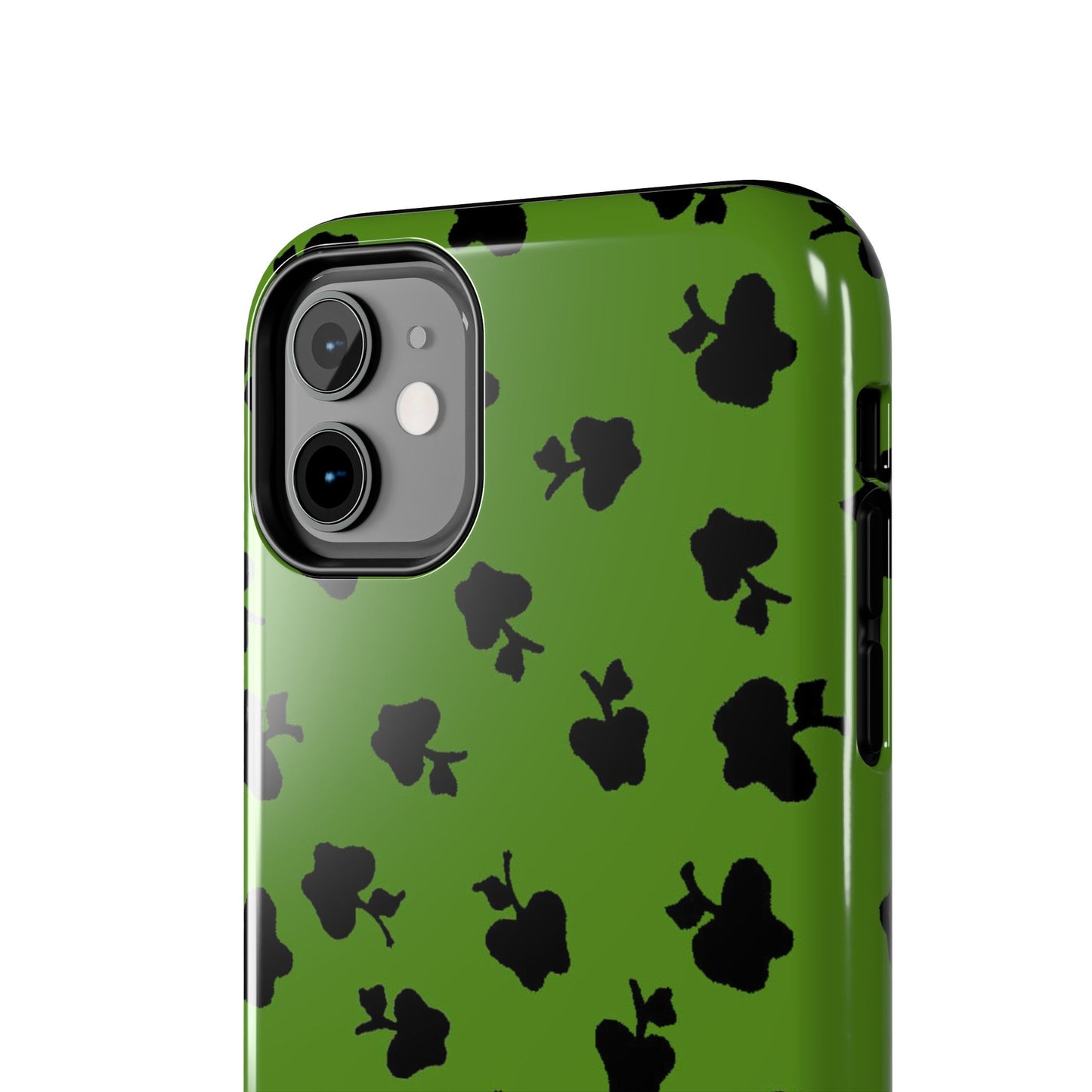 Happy Apples Green / Black Phone Case