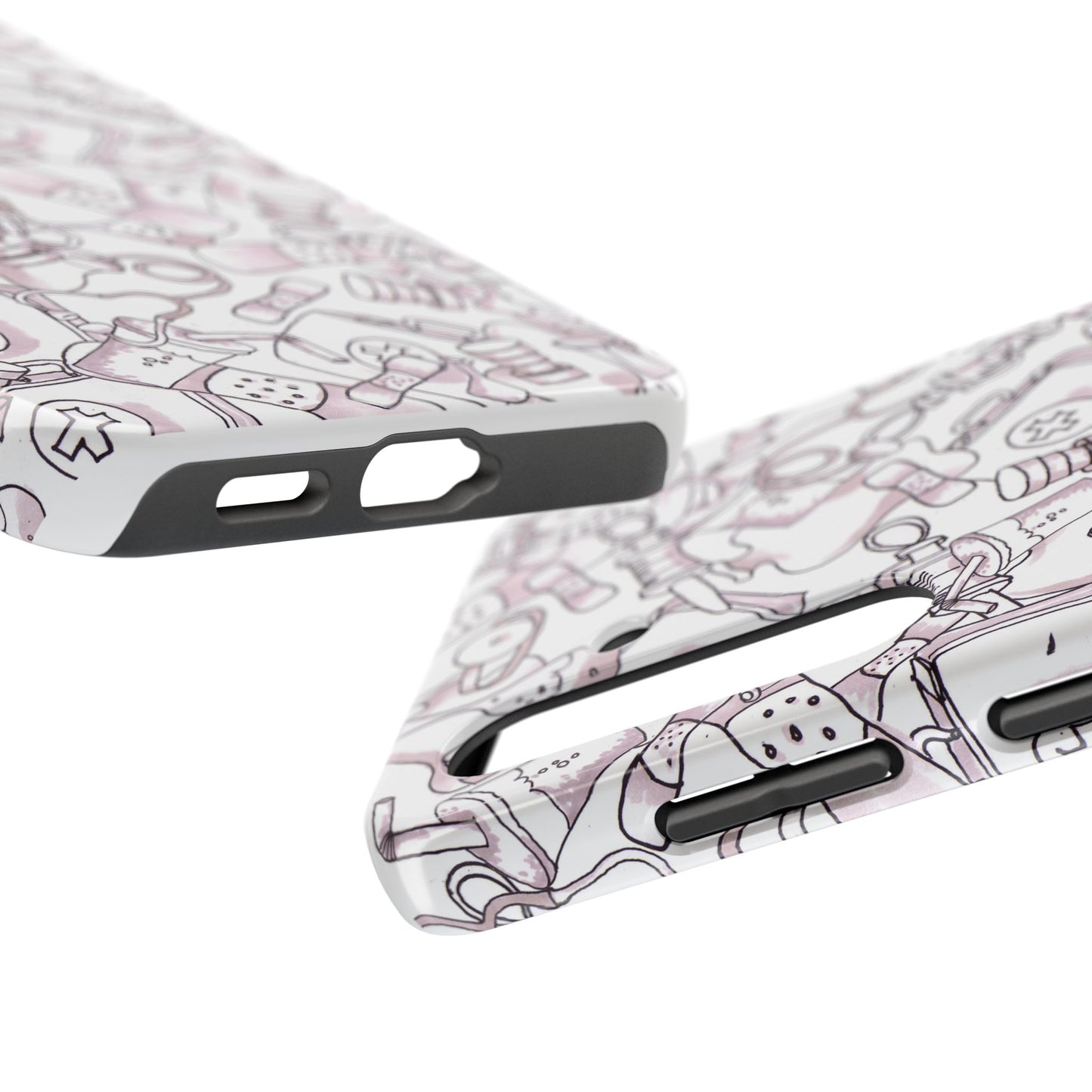 Med Stuff White Phone Case