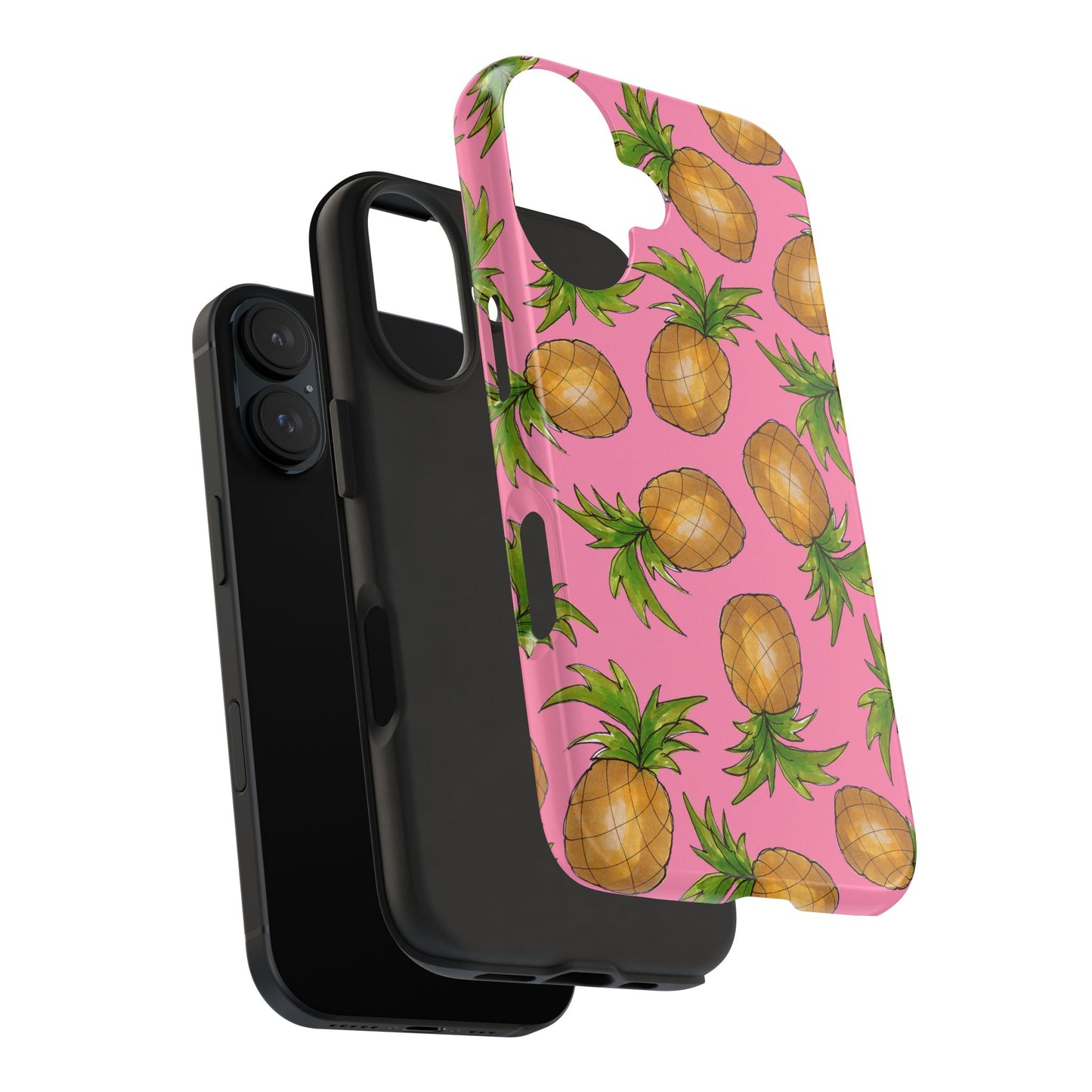 Pineapple Toss Pink Phone Case