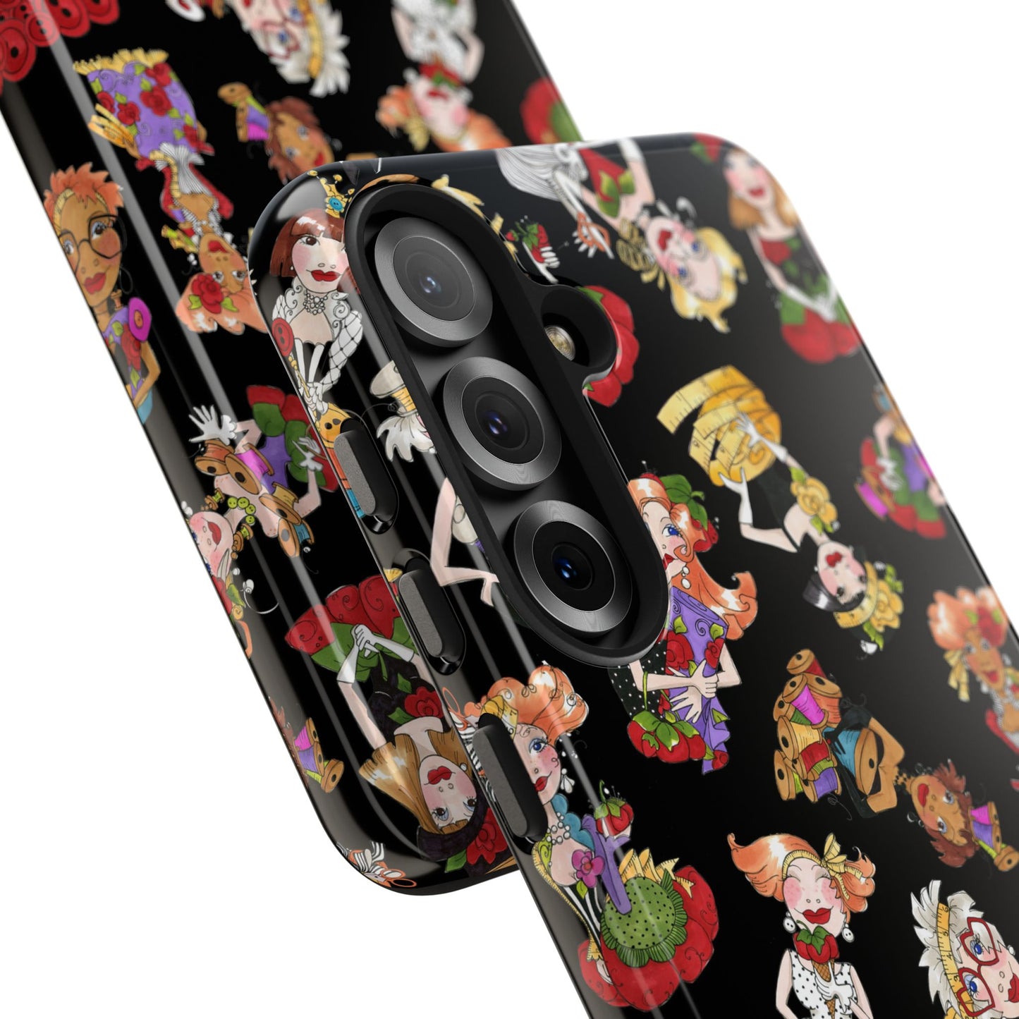 Curious Toss Black Phone Case