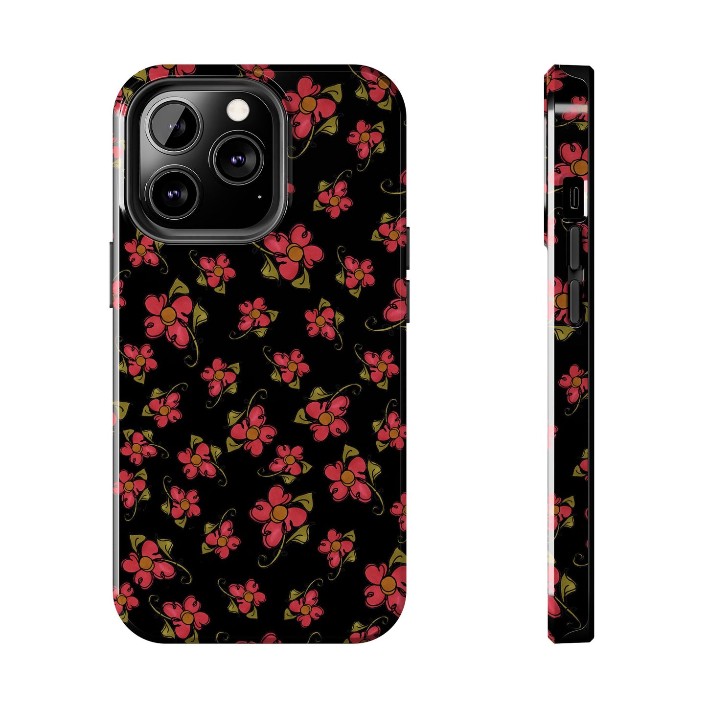 Daisy Caper Black Phone Case