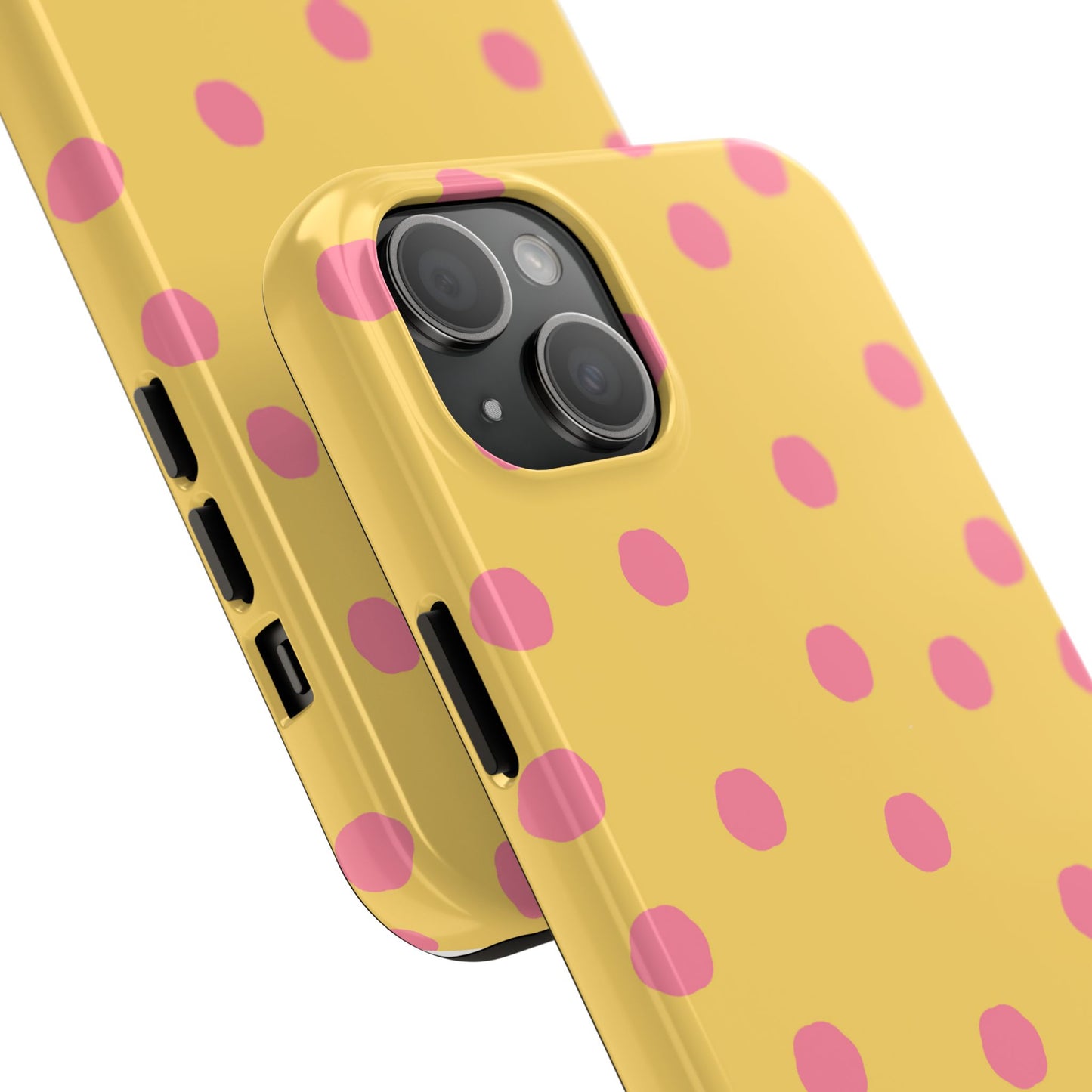 Jumbo Dots Yellow / Pink Phone Case