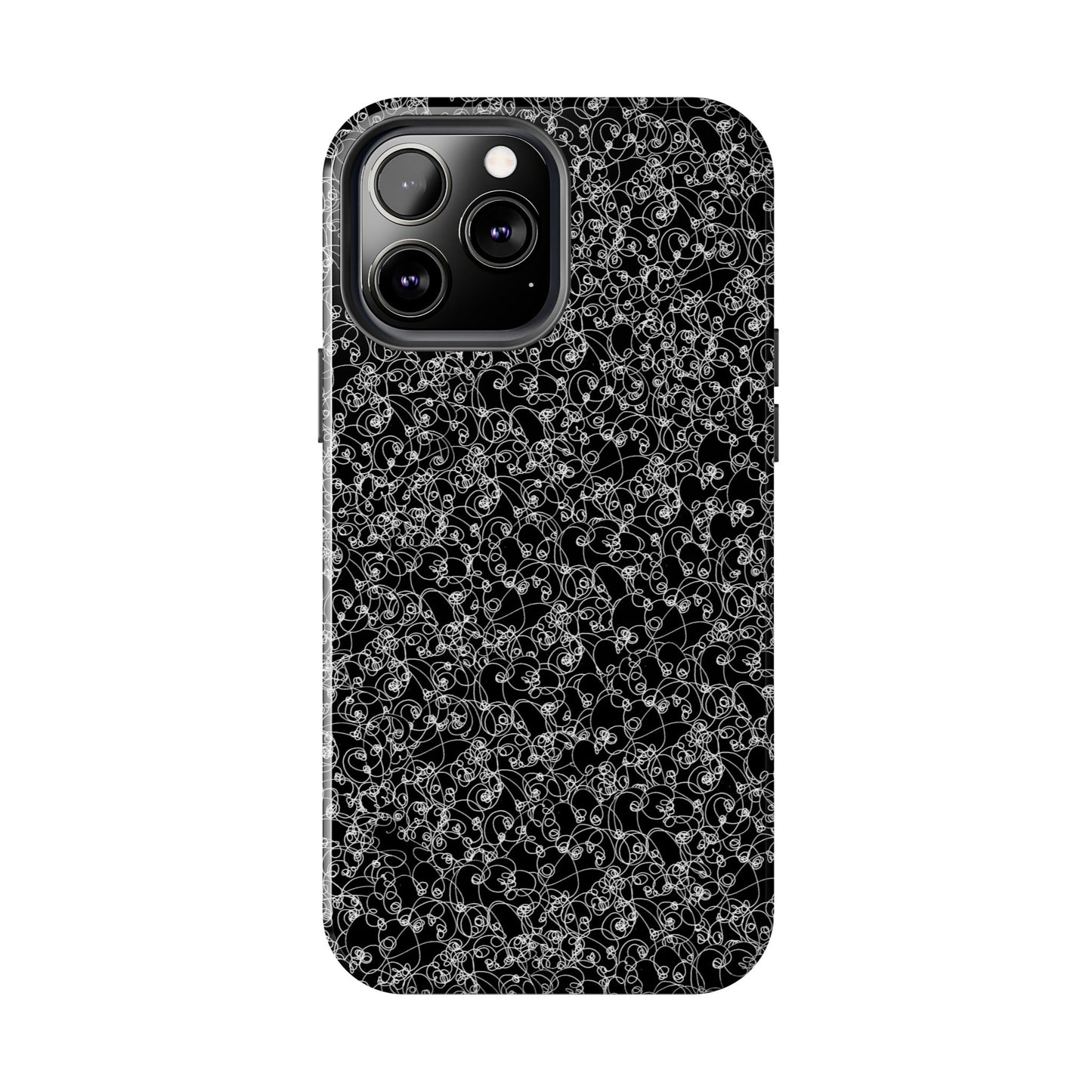 Scribble Black / White Phone Case