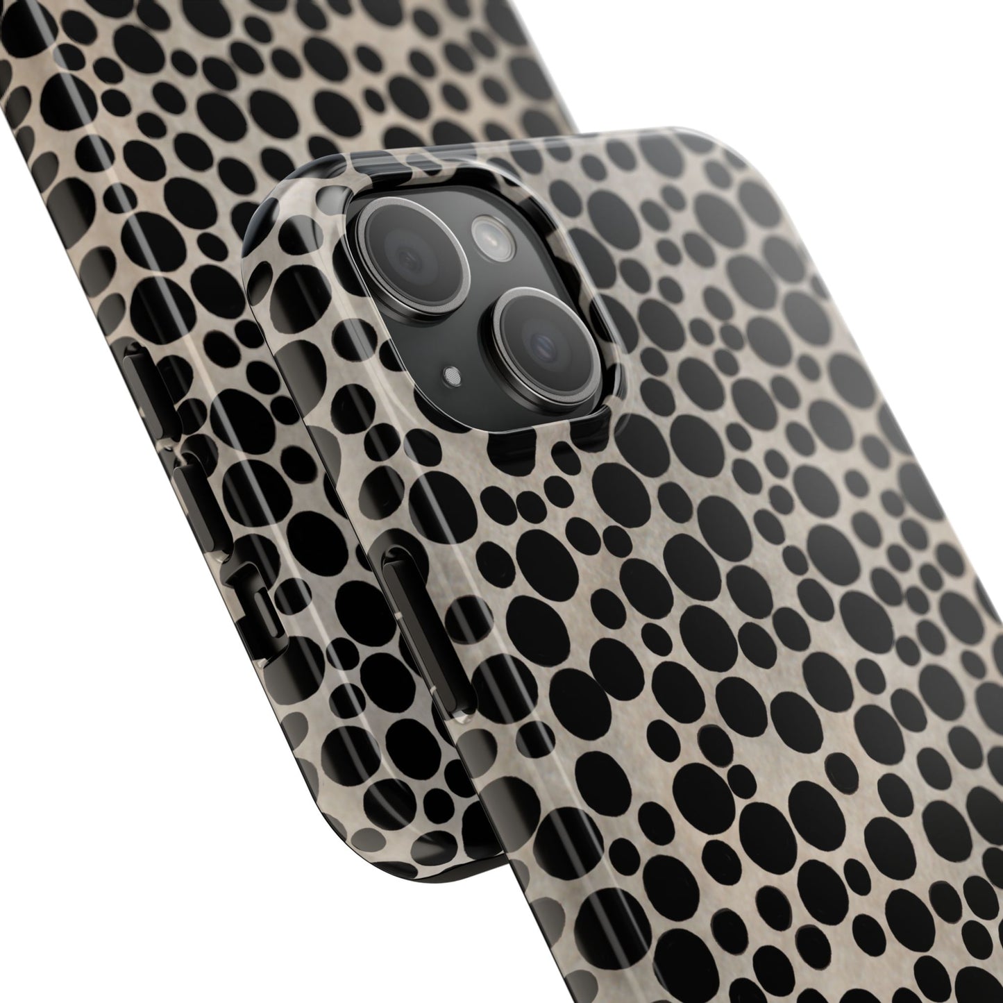 Felt Dots Silver Phone Case