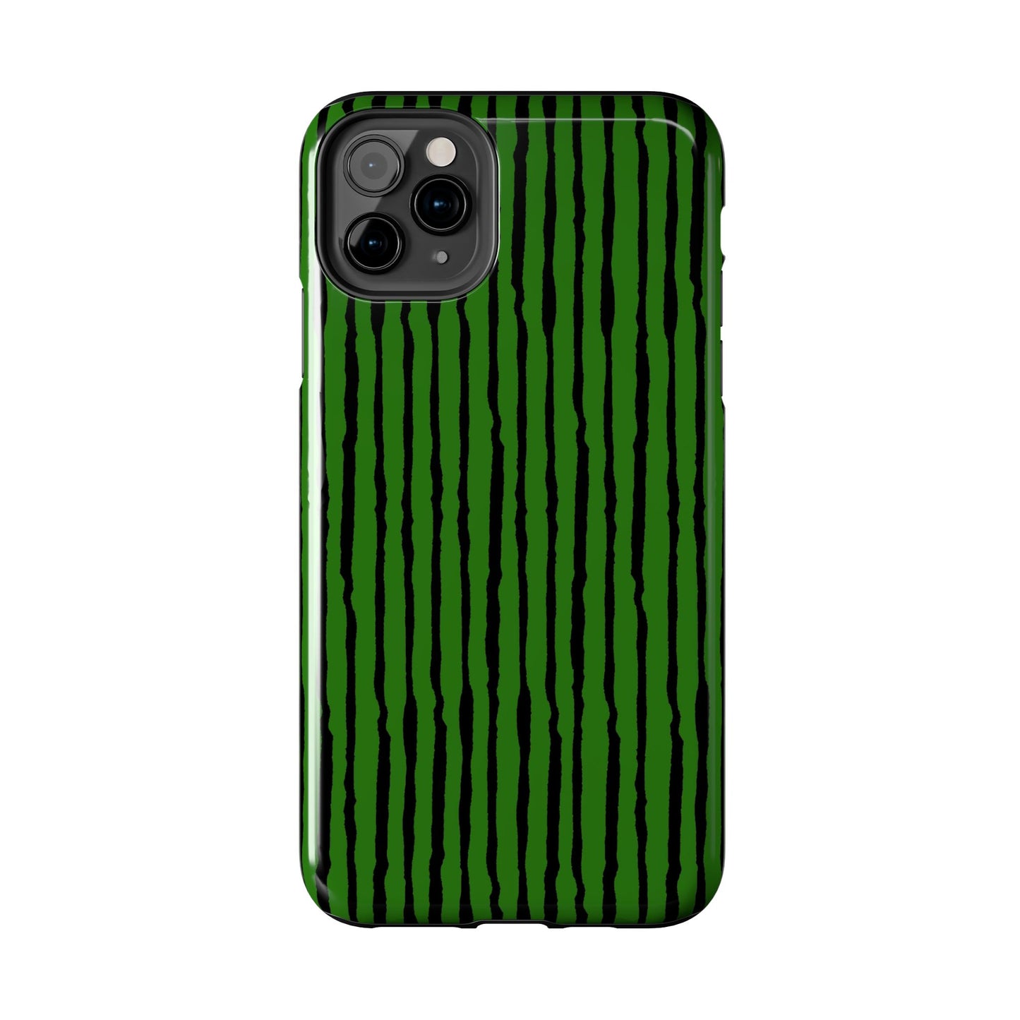 Sorta Stripe Green / Black Phone Case