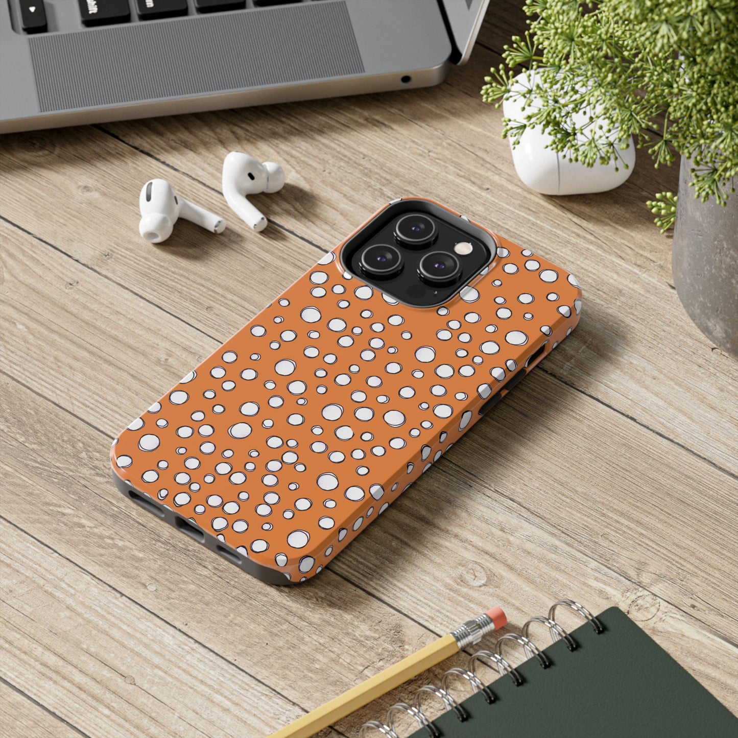 Pot Dots Orange Phone Case