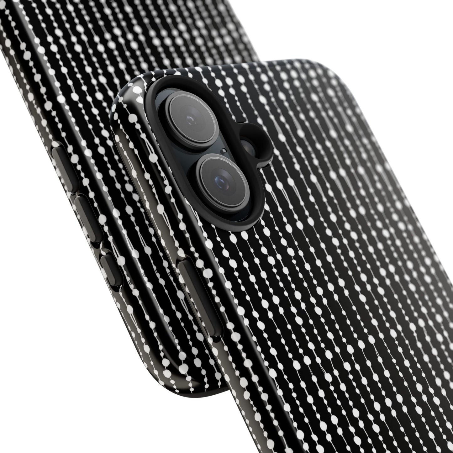 Beaded Curtain Black / White Phone Case